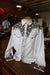 Vintage Scully Black and White Embroidered Western Shirt