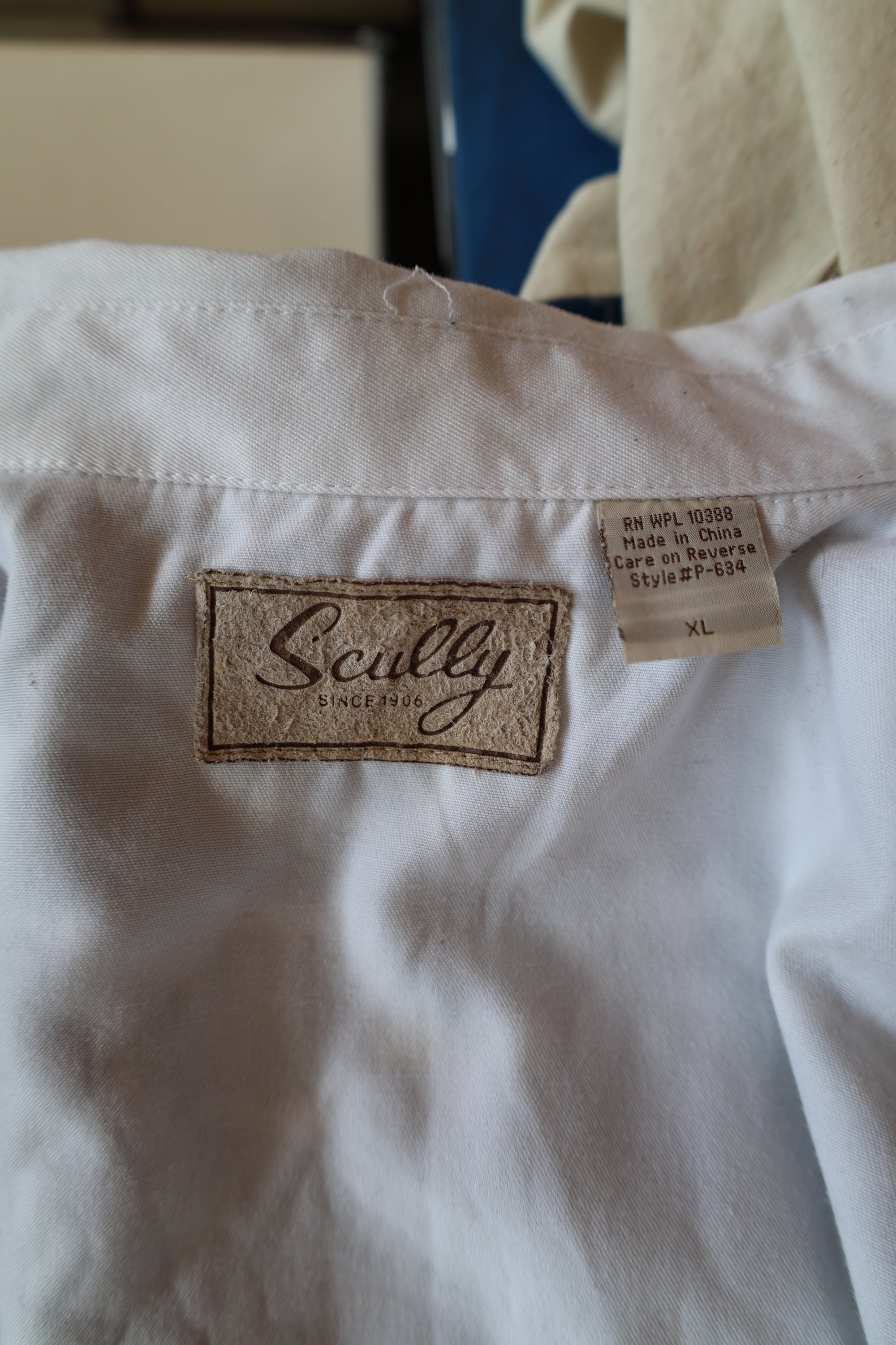Vintage Scully Black and White Embroidered Western Shirt