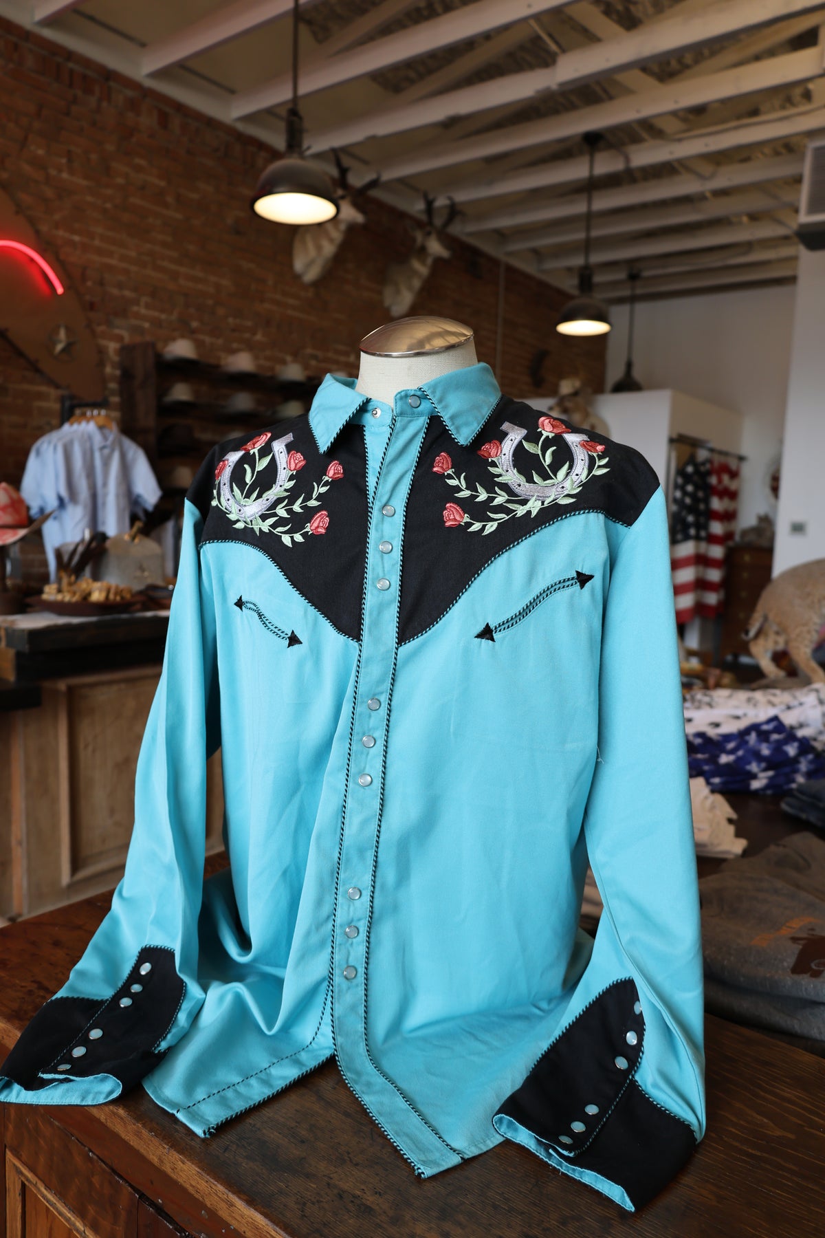 Vintage Scully Blue Western Shirt