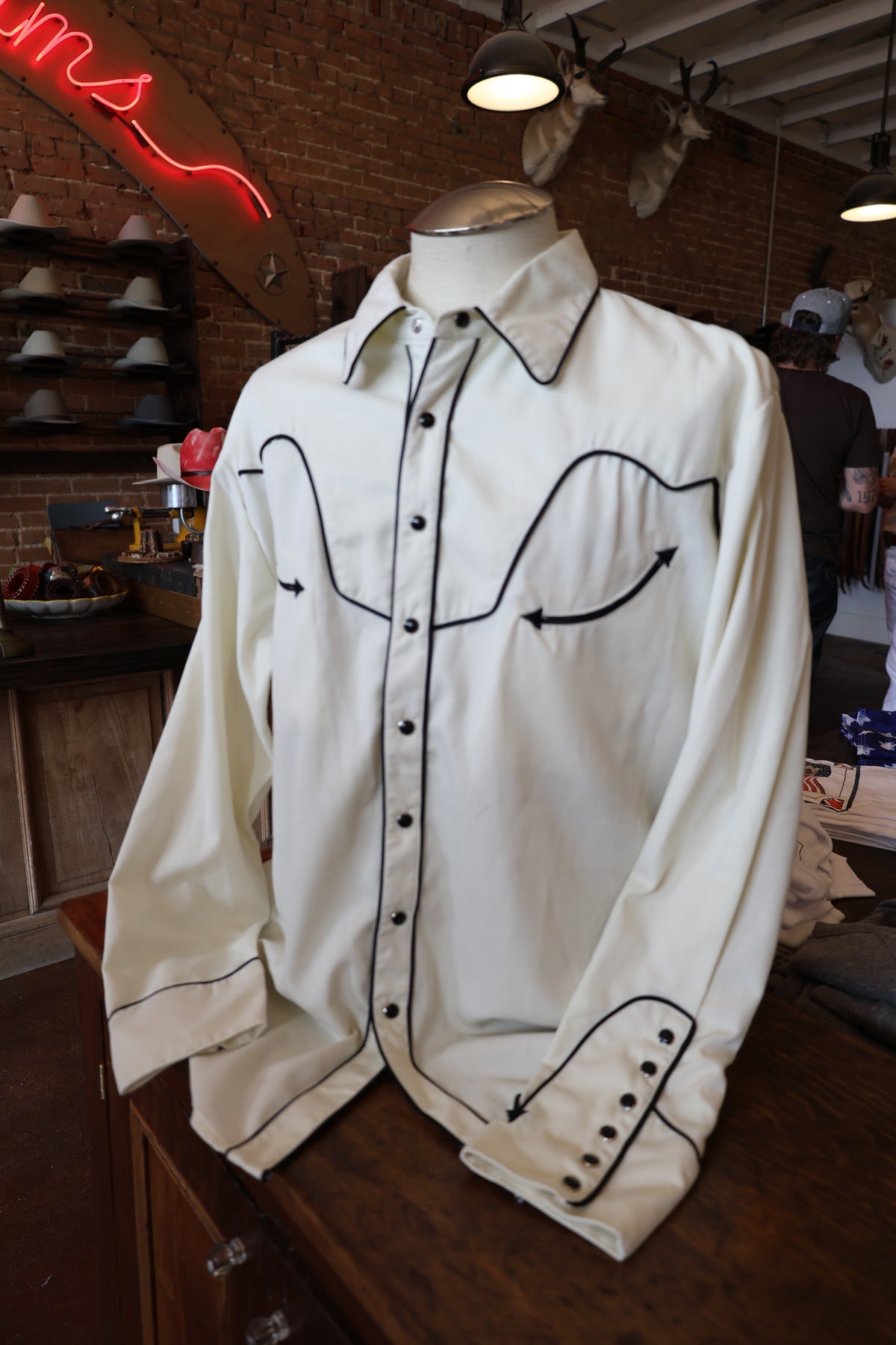 Vintage Scully Black and White Western Shirt