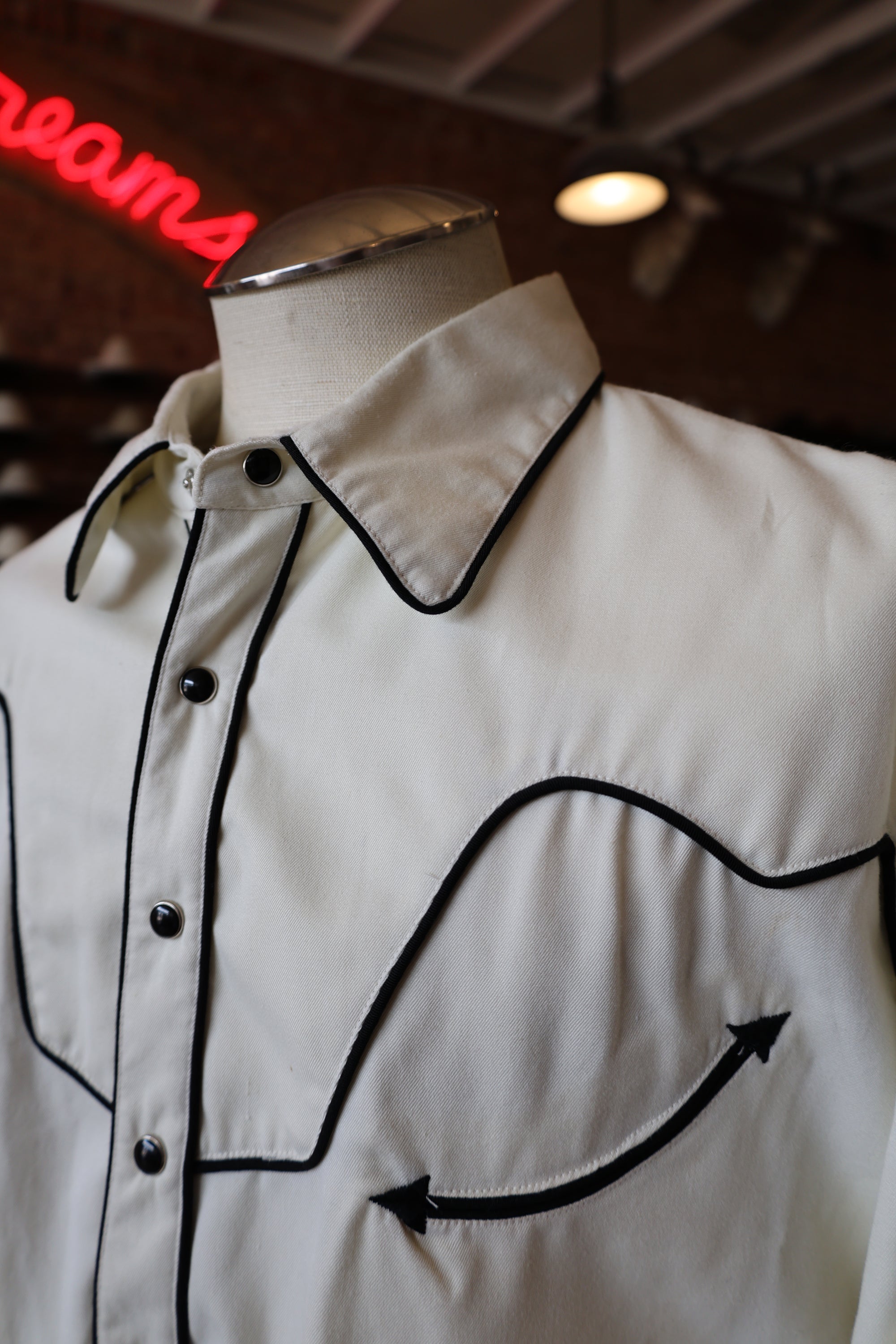 Vintage Scully Black and White Western Shirt