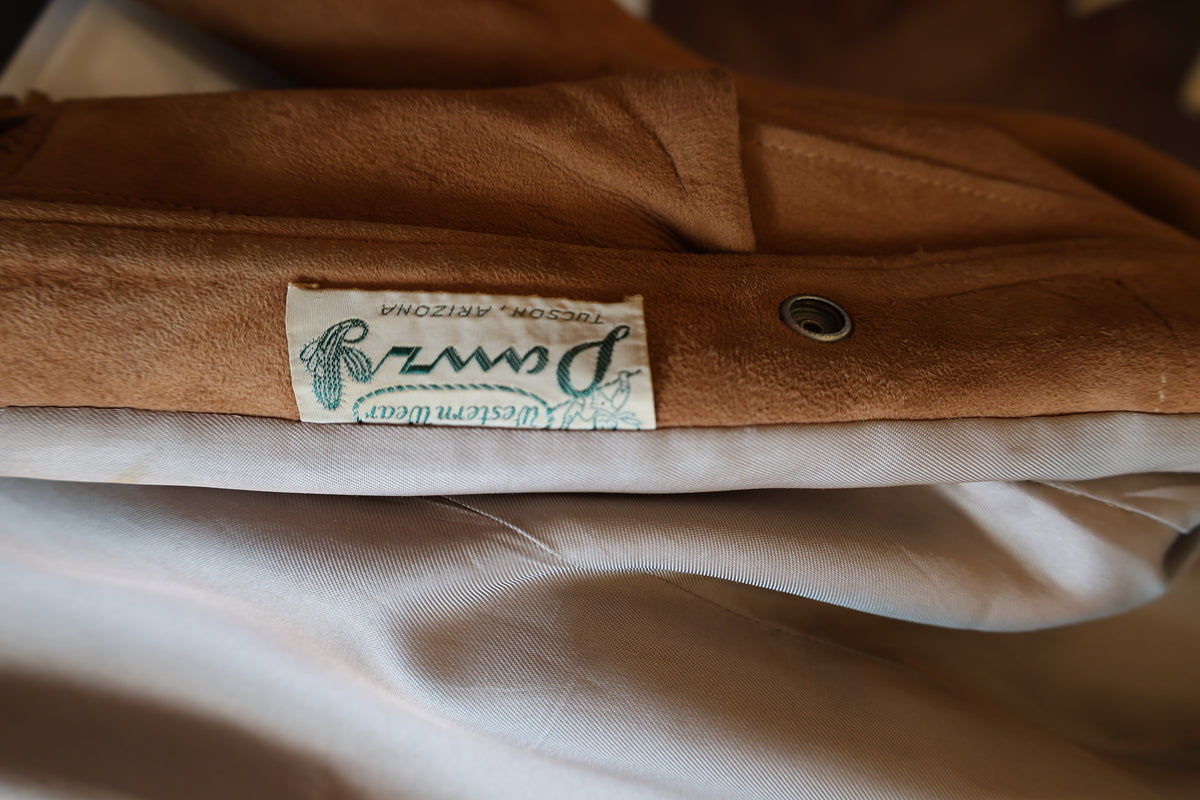 Vintage Camel Fringe Jacket