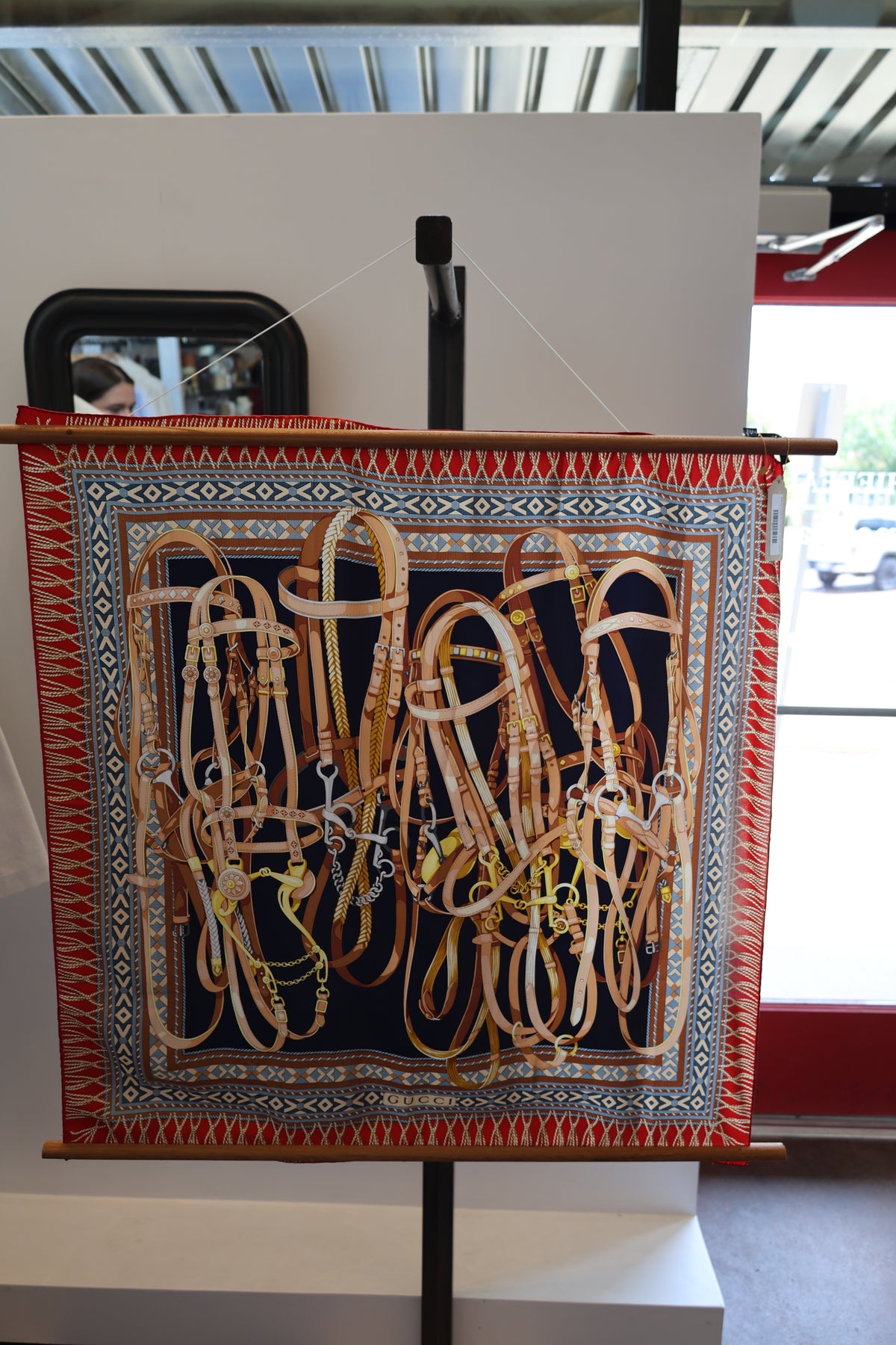 Vintage Gucci Reins Silk Scarf