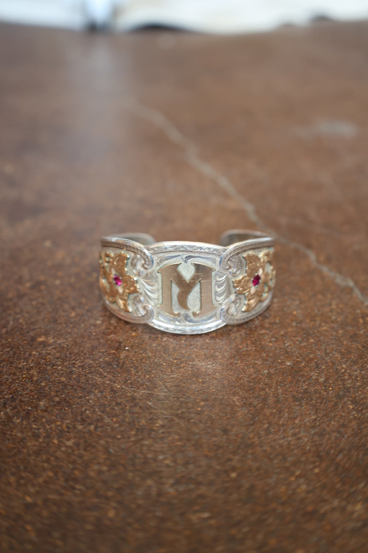 Vintage "M" Cuff Bracelet