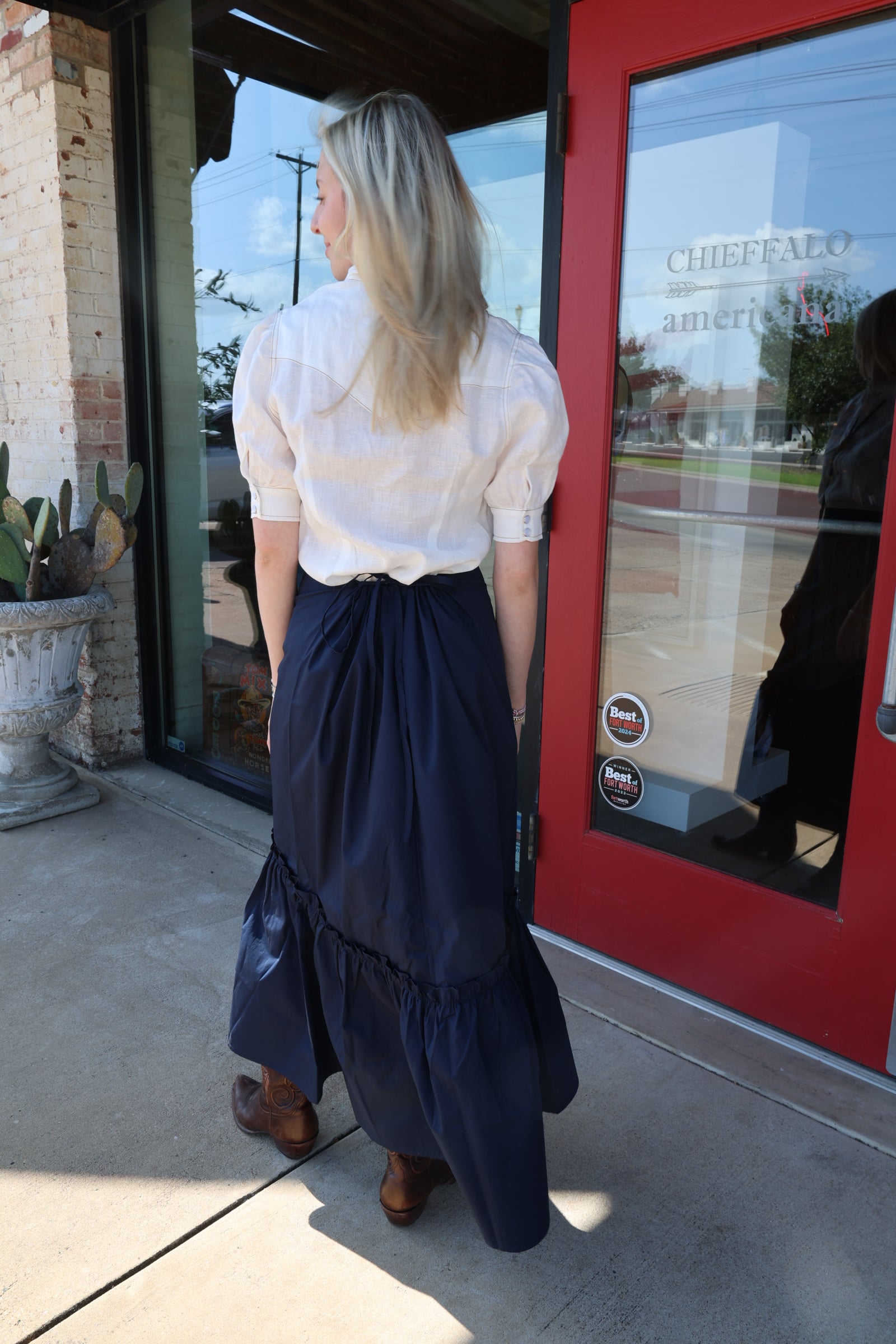 Midi Bustle Skirt