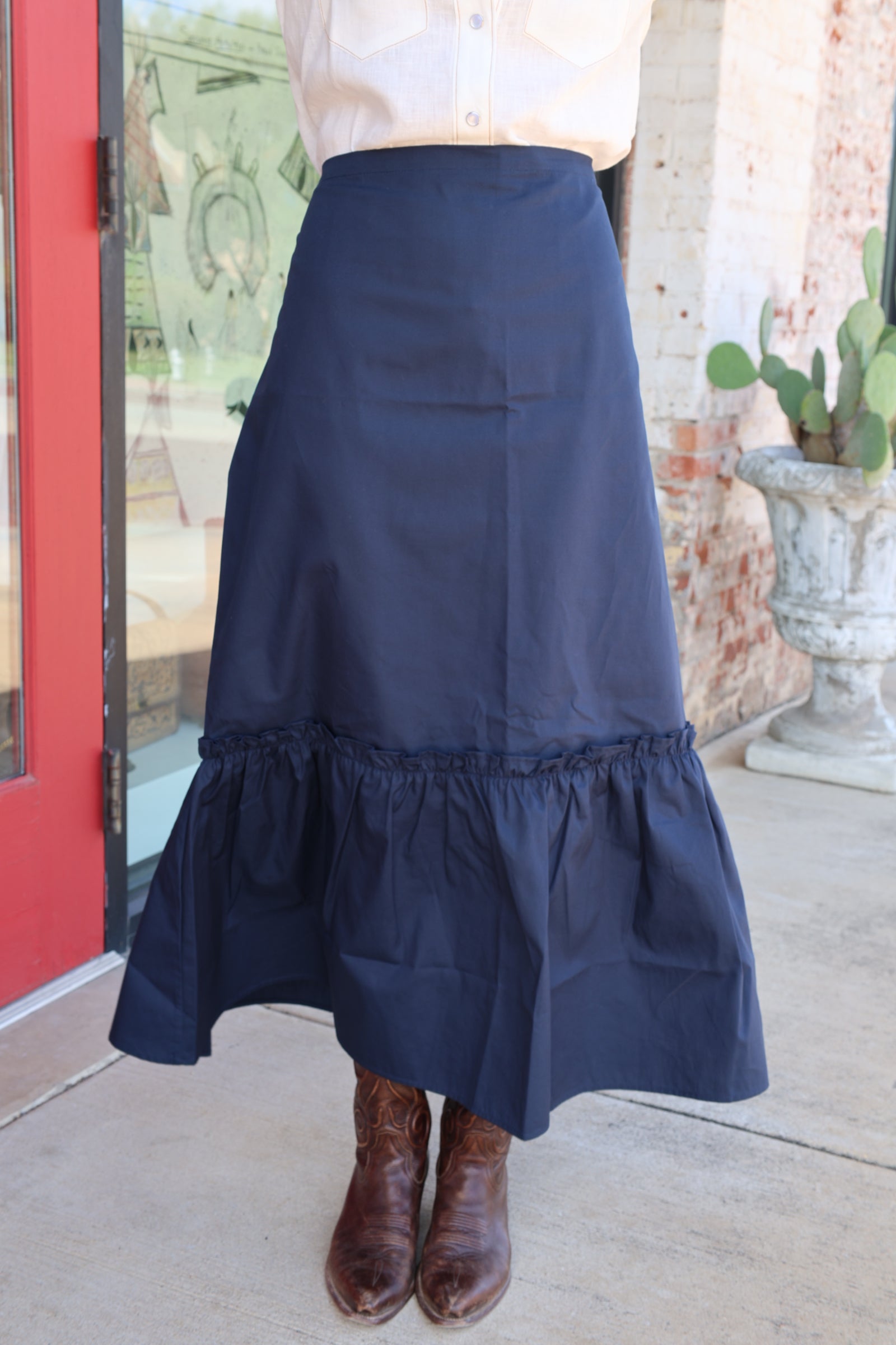 Midi Bustle Skirt