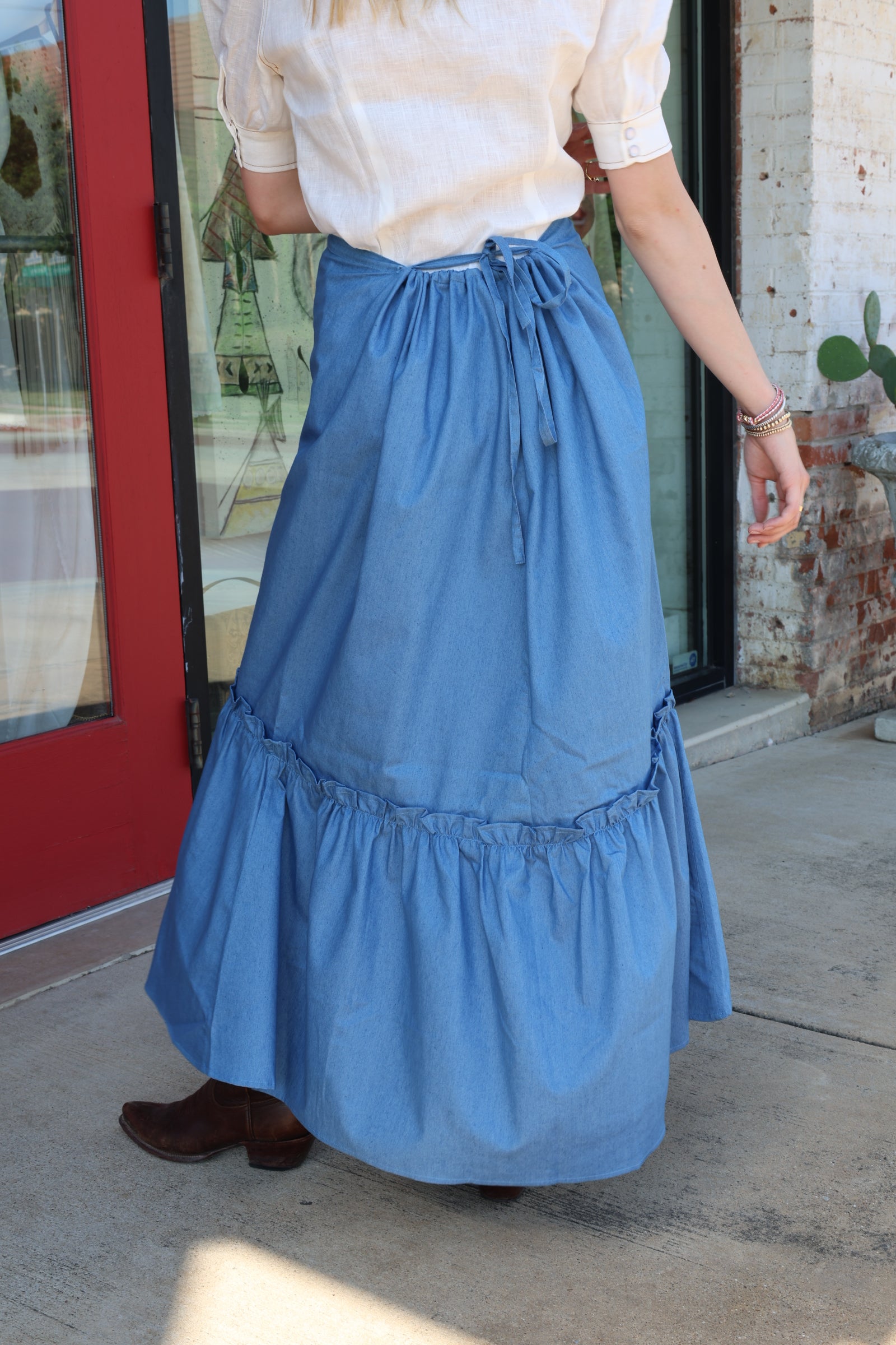 Midi Bustle Skirt