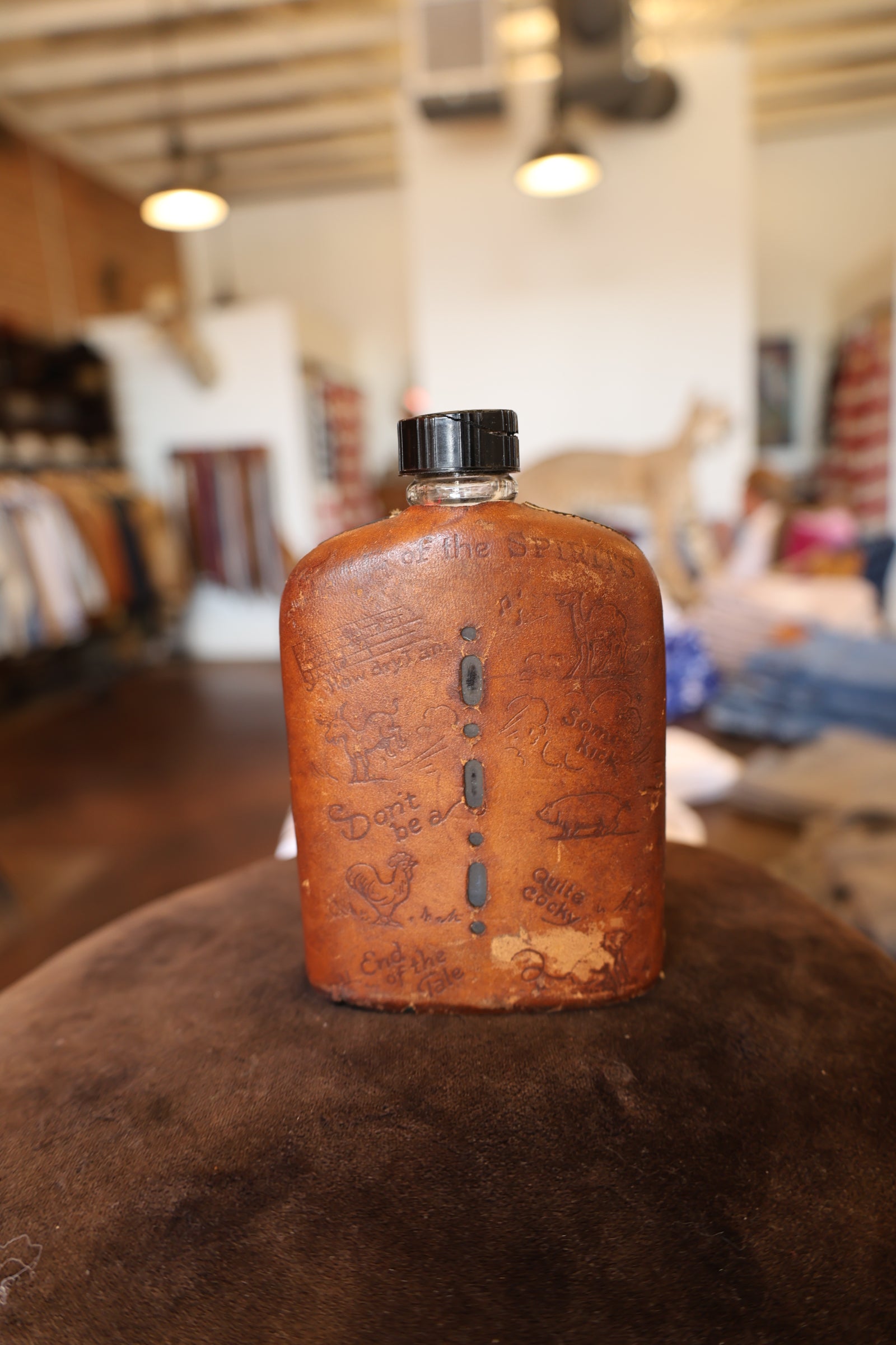 Anco Leather Flask
