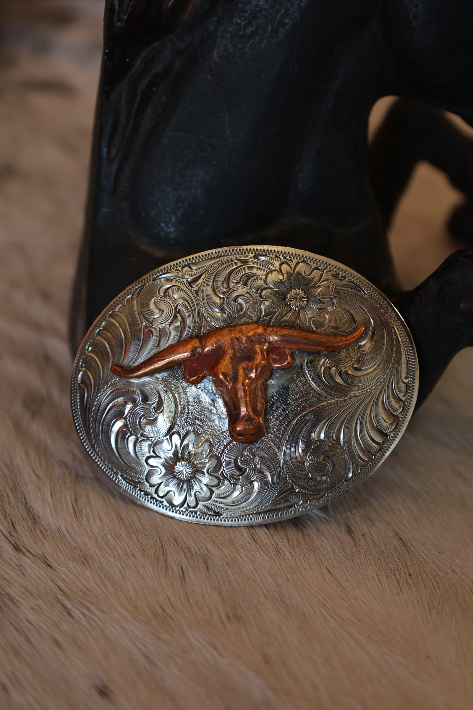 Longhorn Belt Buckle