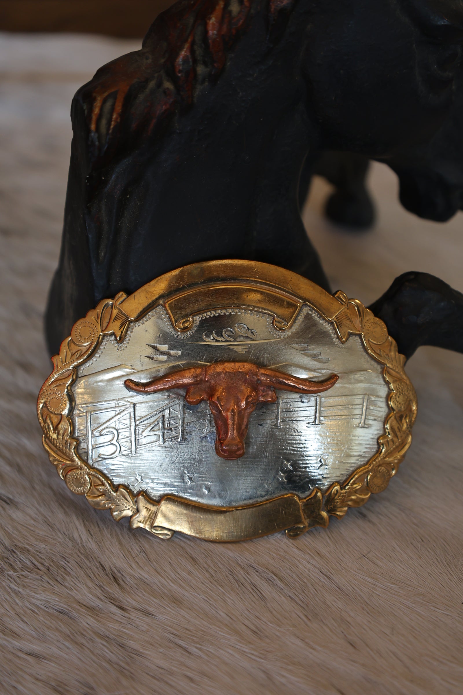 Longhorn Belt Buckle