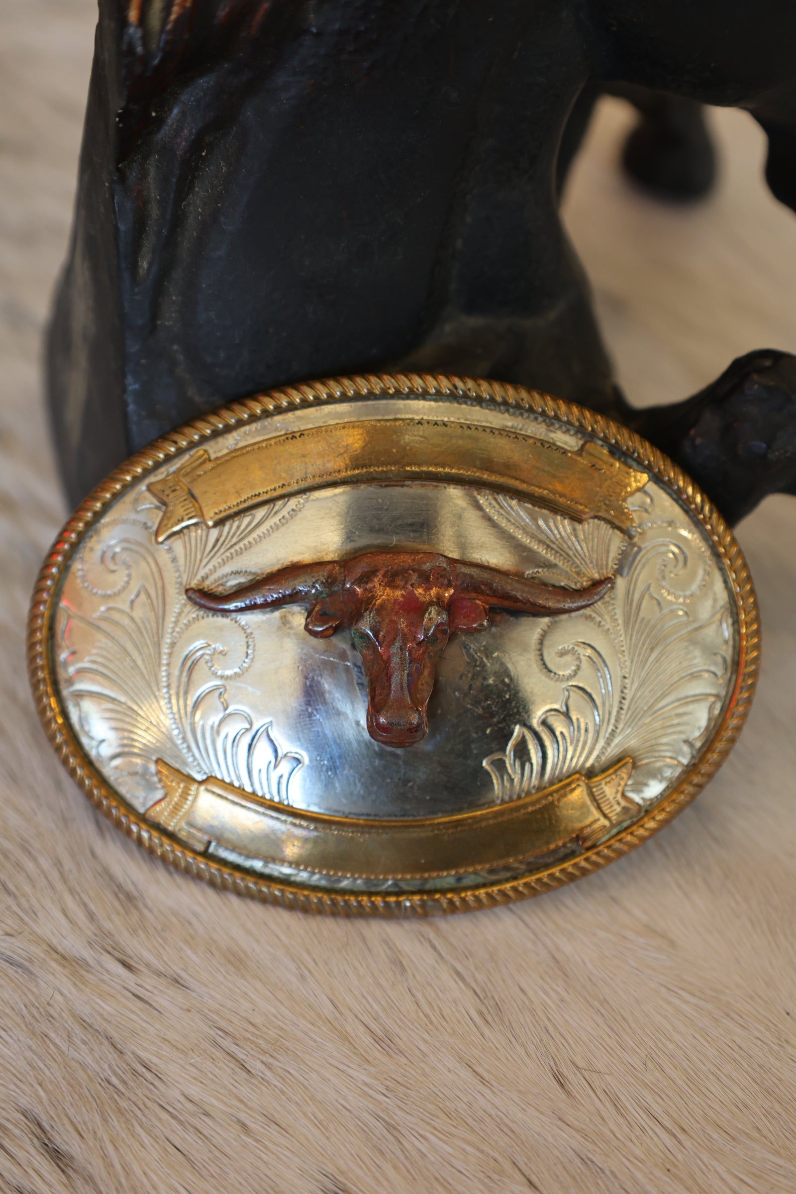 Vintage Longhorn Buckle