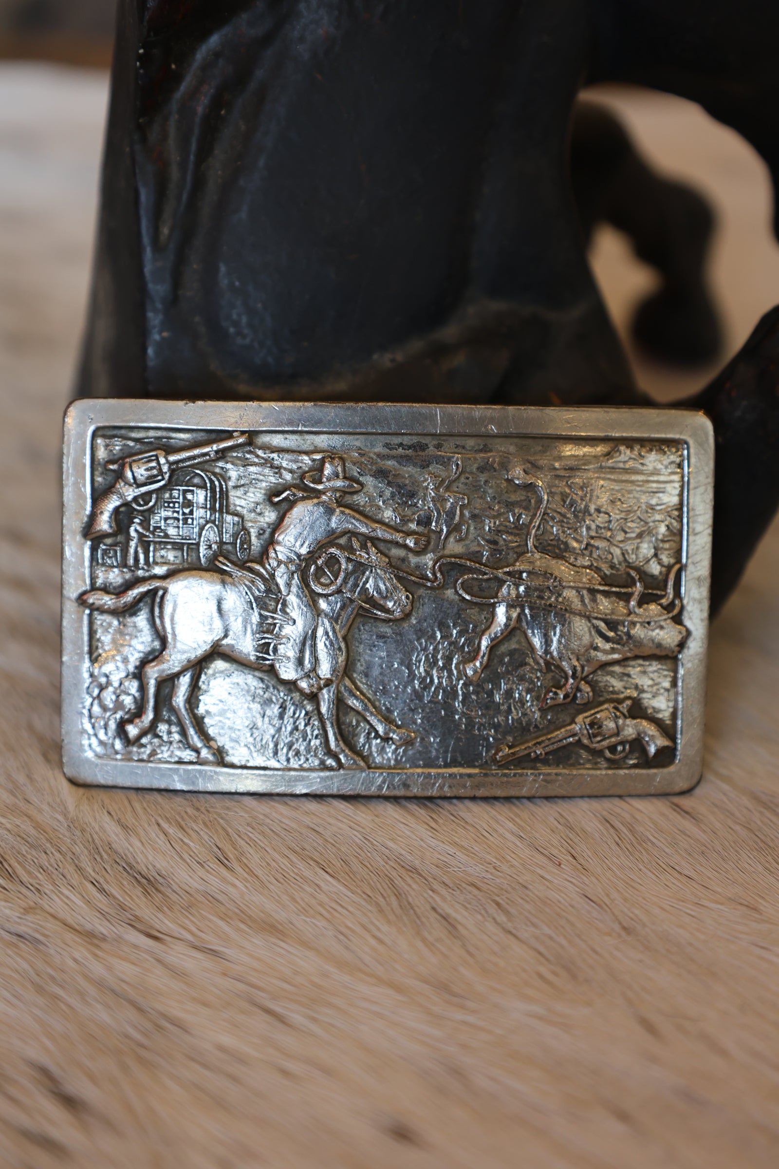 Calf Roping Belt Buckle