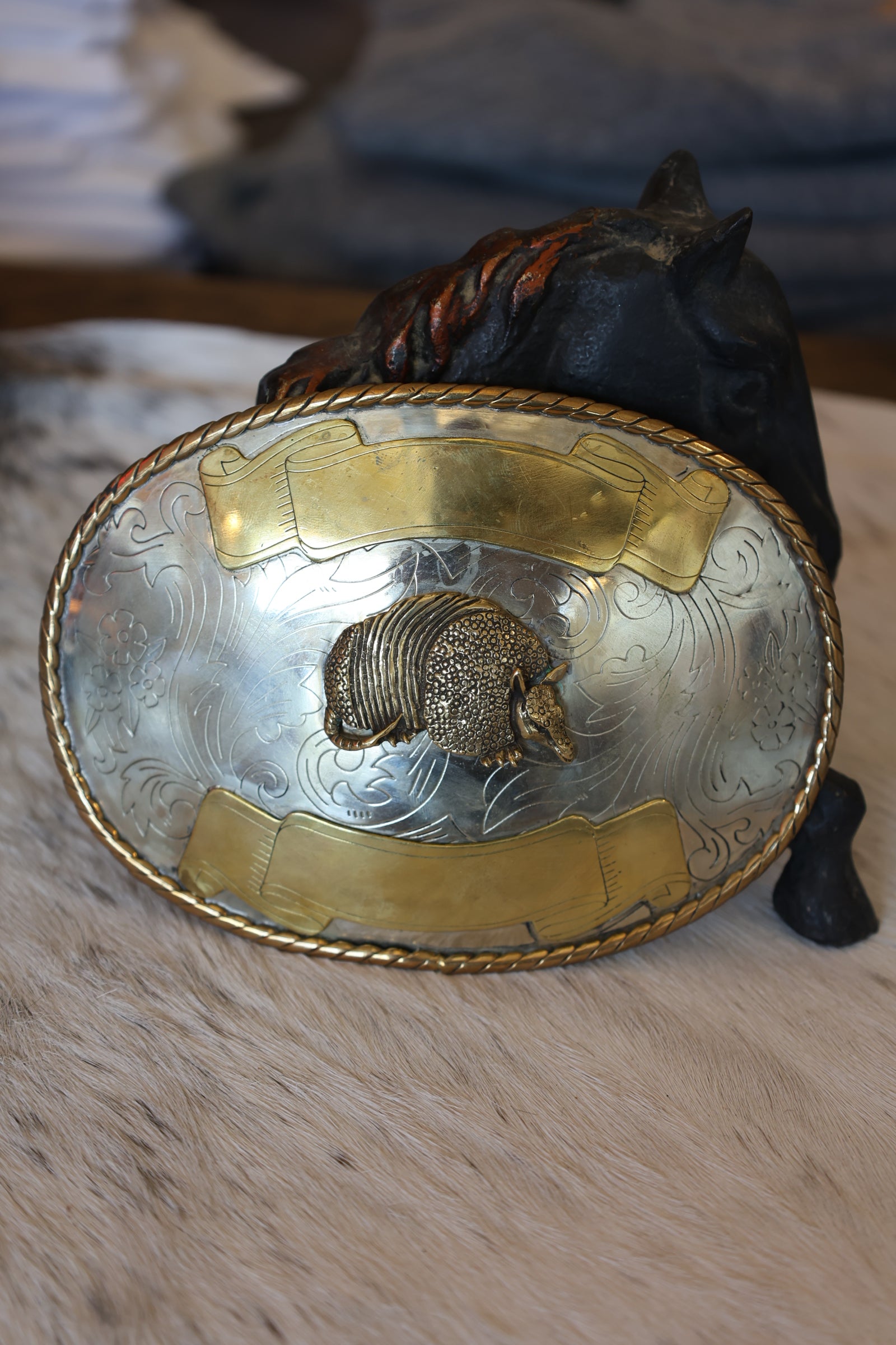 Armadillo Belt Buckle