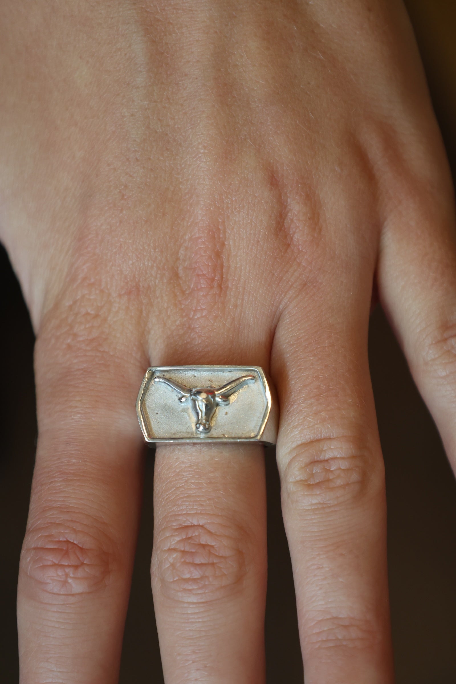 Steer Signet Ring