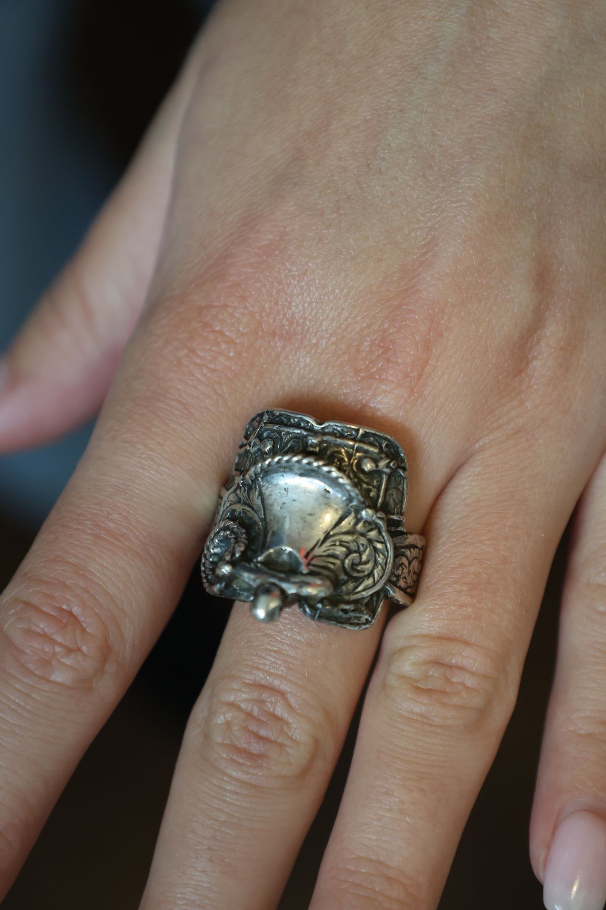 Vintage Sterling Saddle Ring