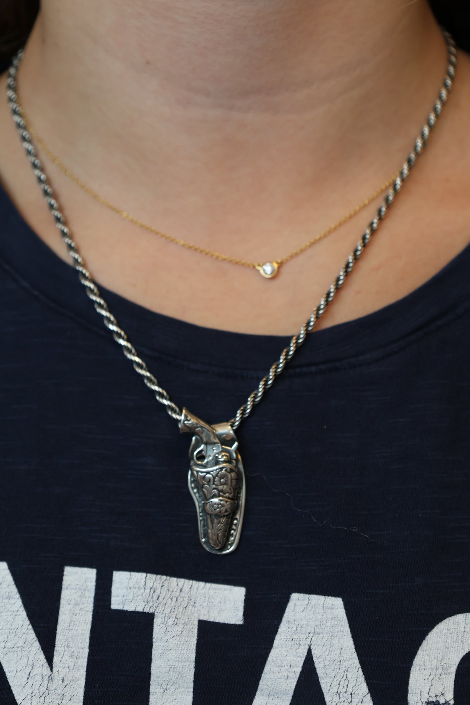 Sterling Silver Shooter Necklace