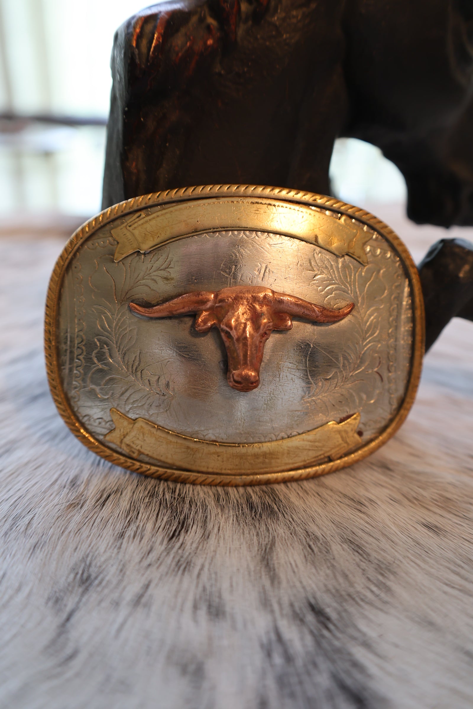 Longhorn Belt Buckle