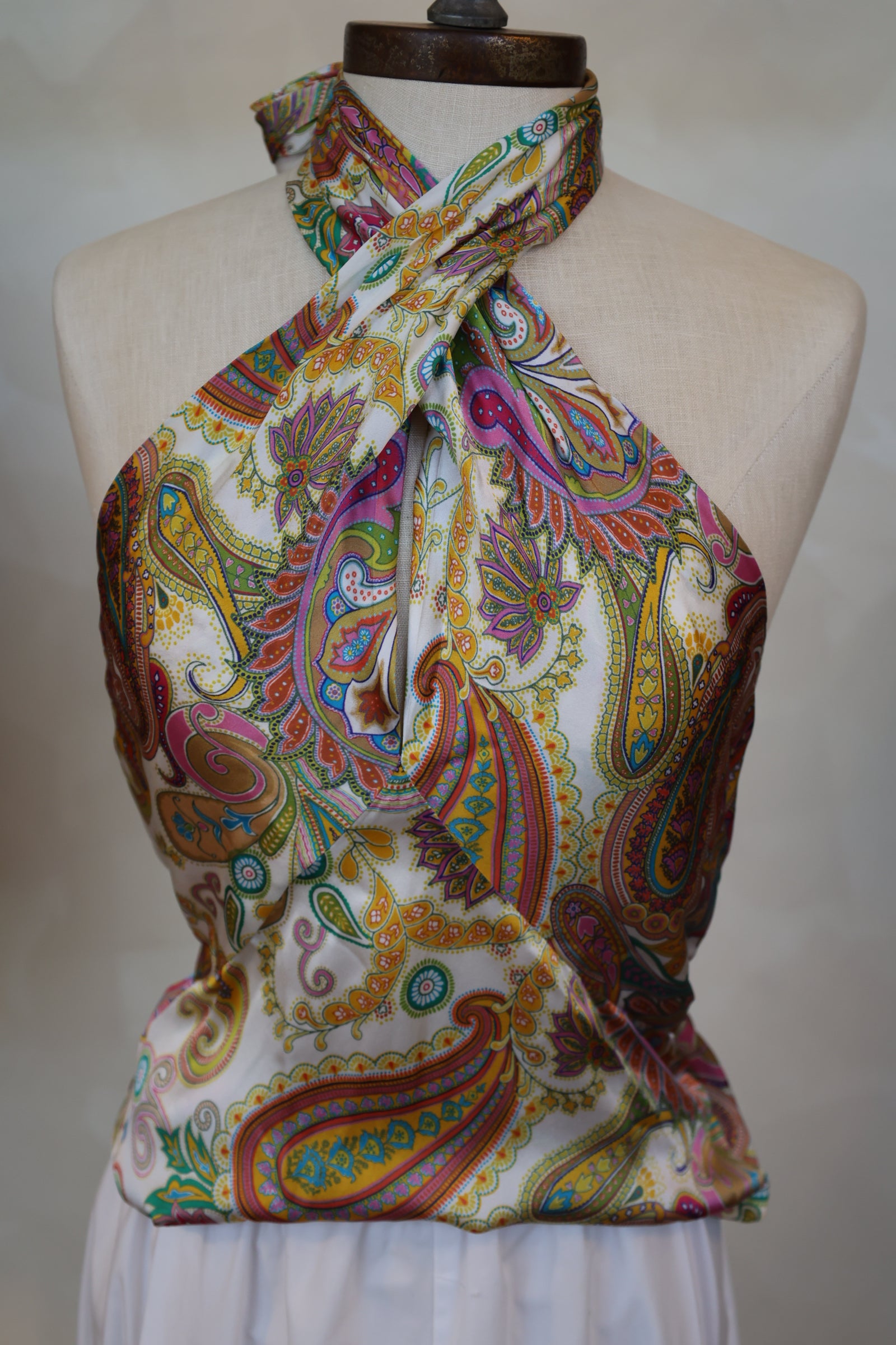 Silk Halter Top