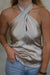 Silk Halter Top