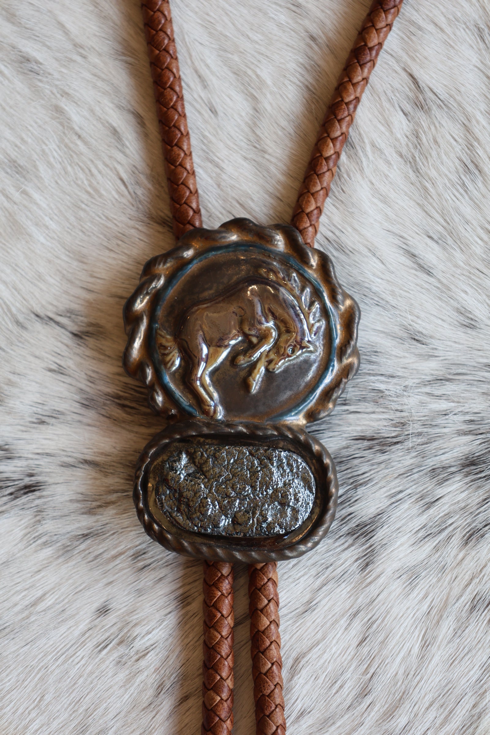 All The Clay Horses Bronc Bolo