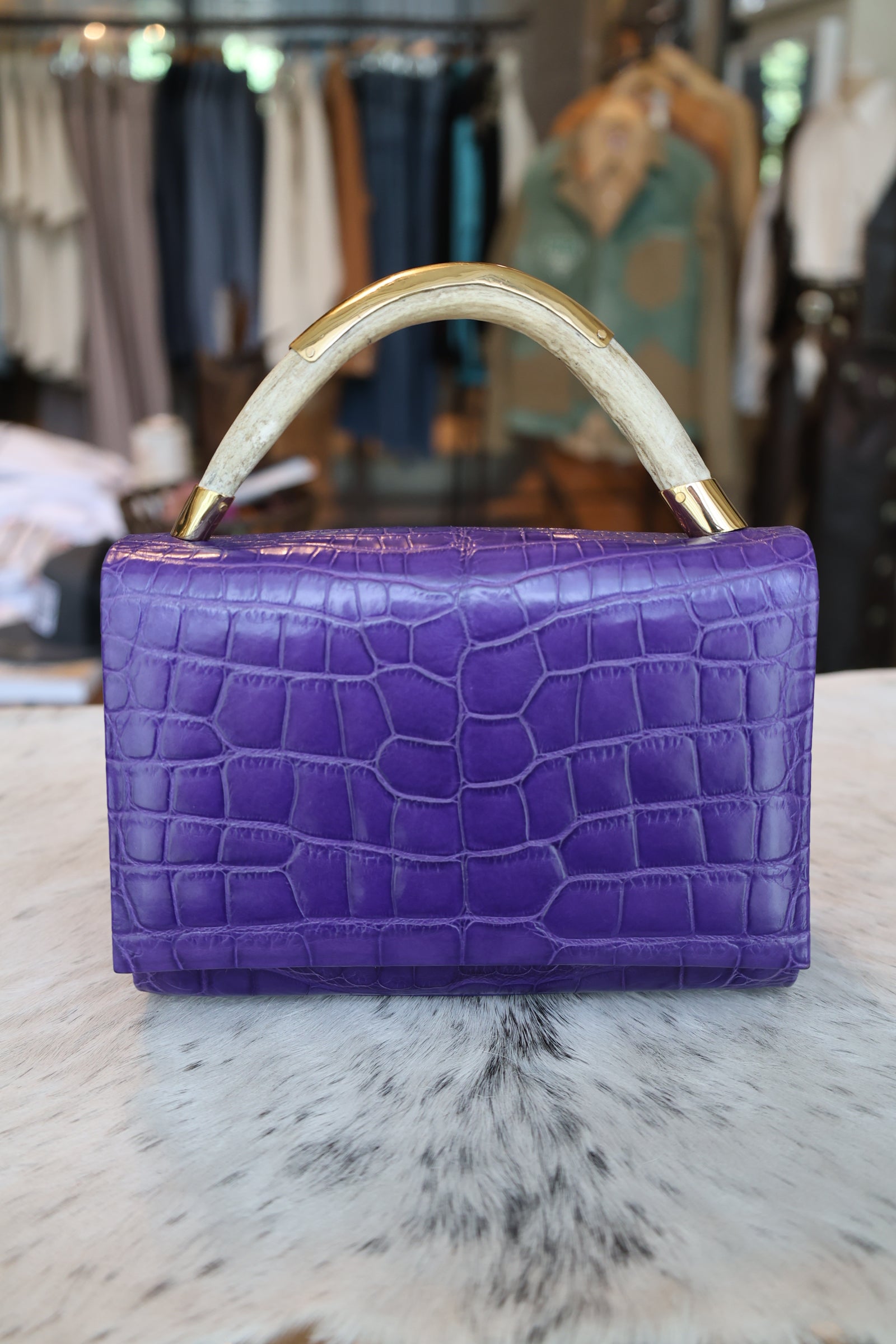 Horn Bag Purple Exotic