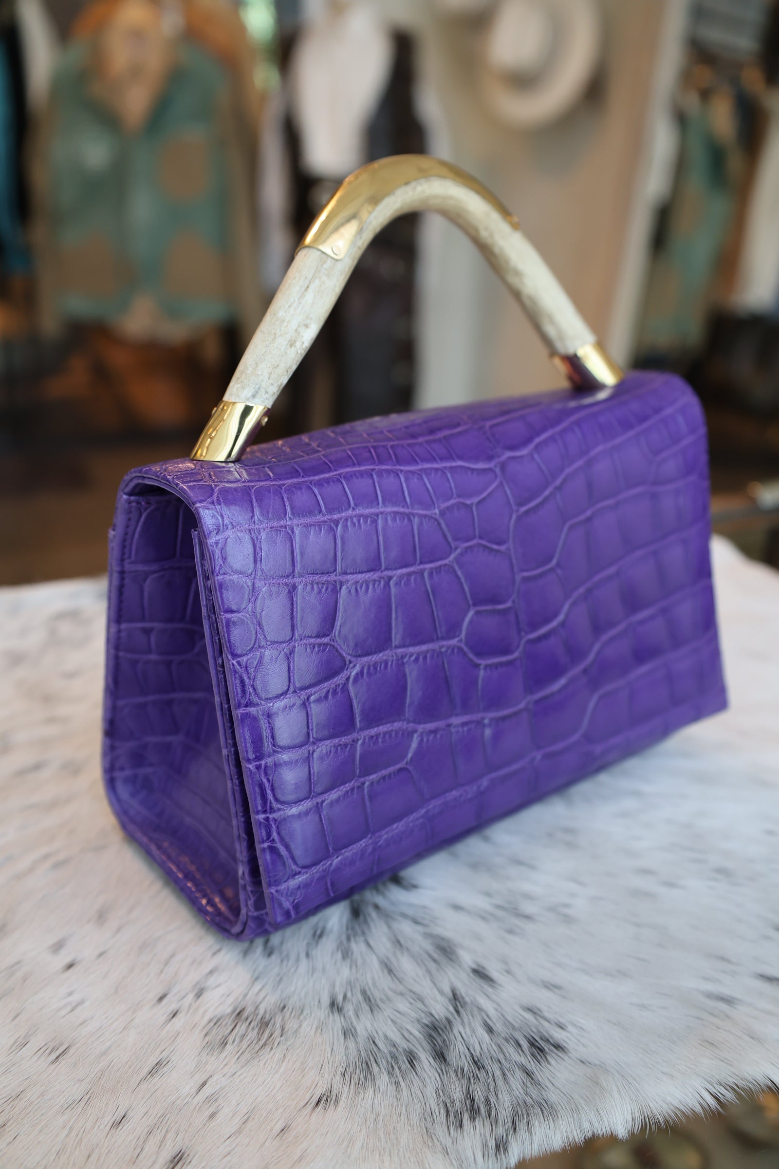 Horn Bag Purple Exotic