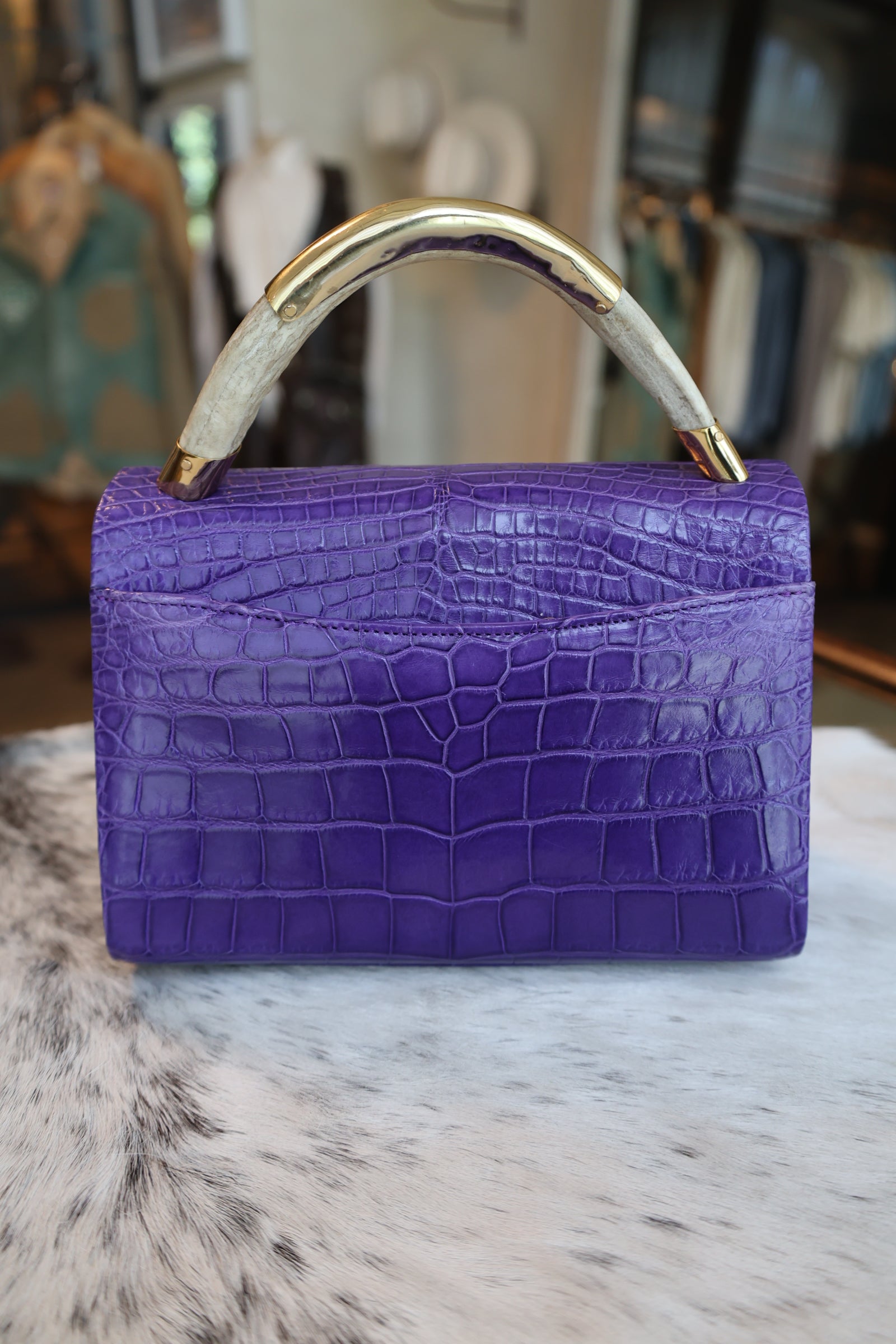 Horn Bag Purple Exotic