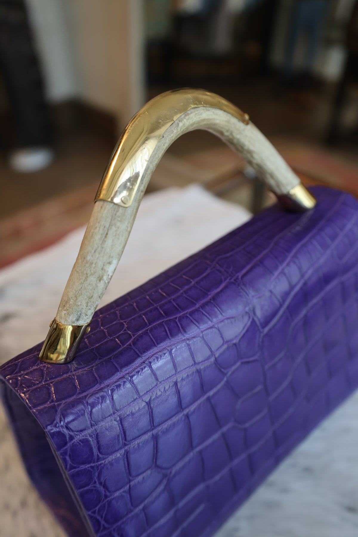 Horn Bag Purple Exotic