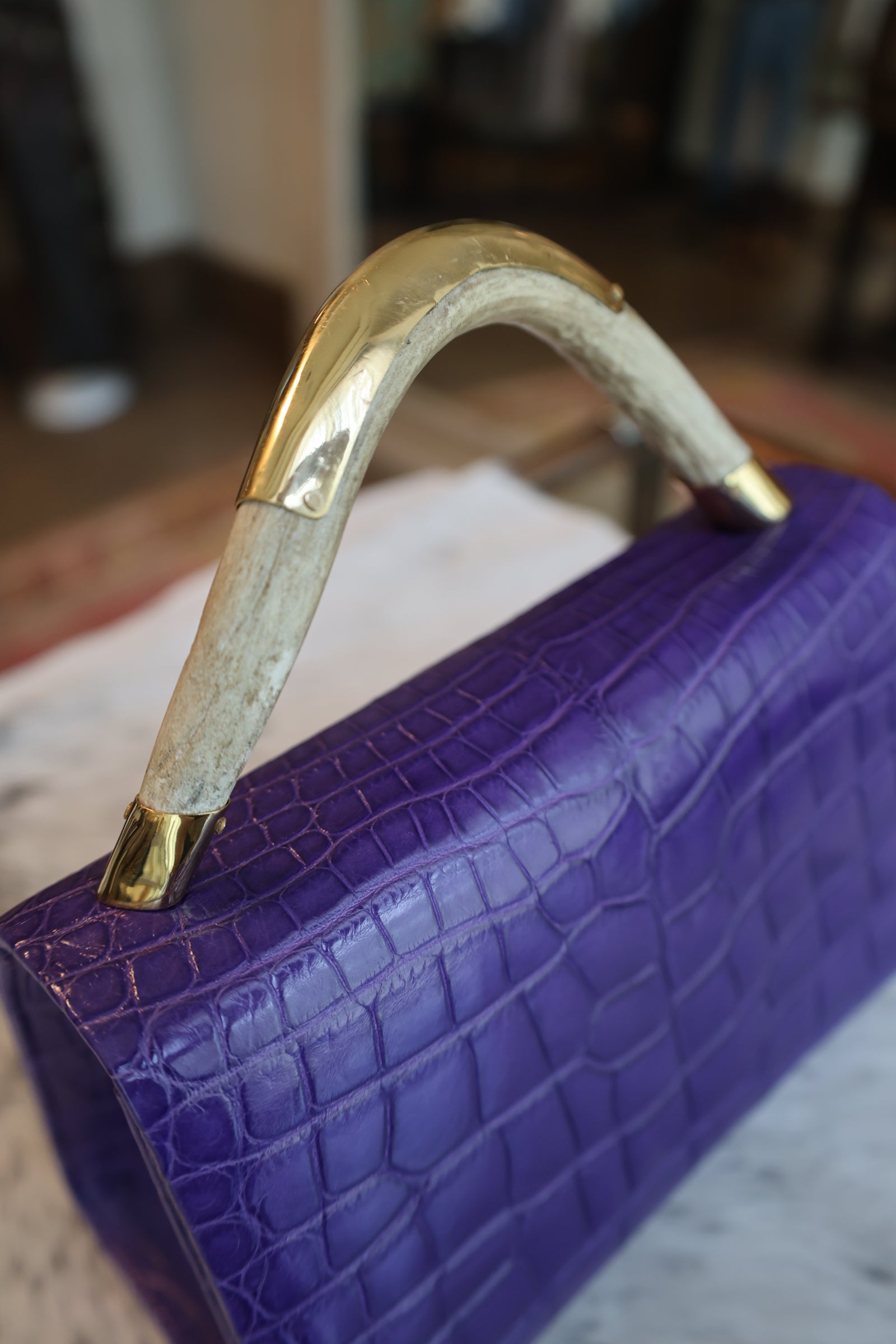 Horn Bag Purple Exotic