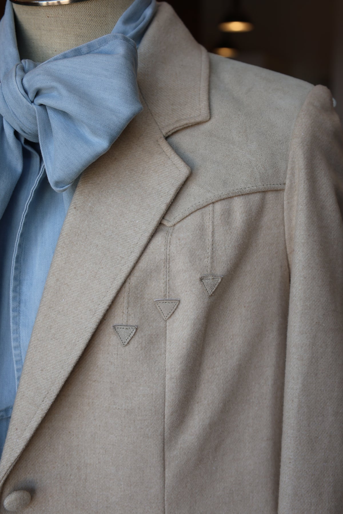 Vintage Wool and Suede Western Blazer