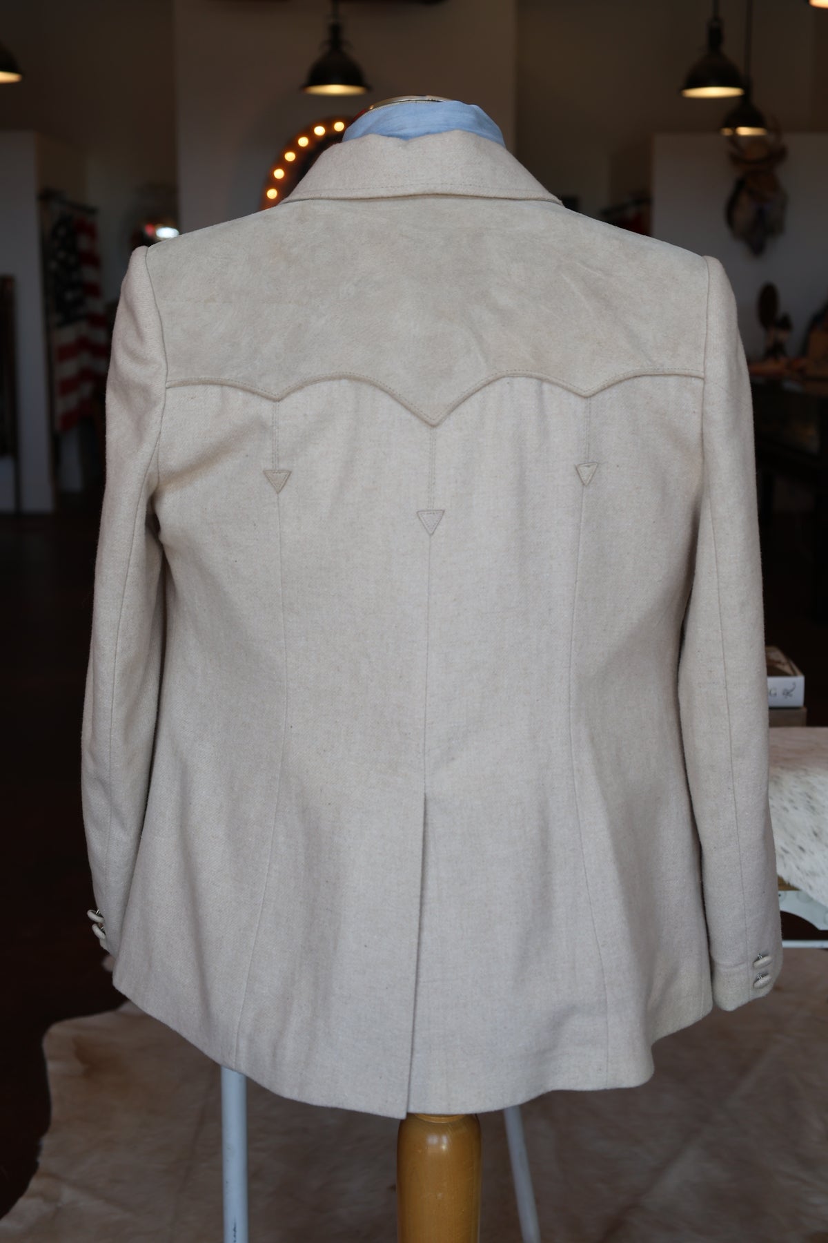 Vintage Wool and Suede Western Blazer