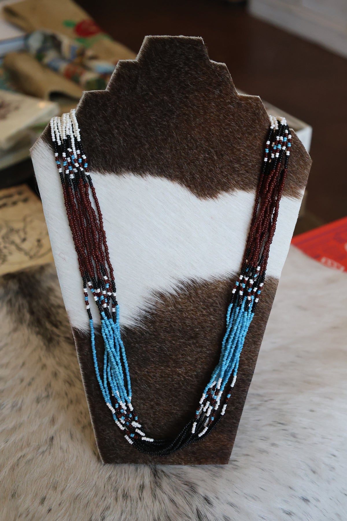 Multi-Strand Seed Bead Necklace