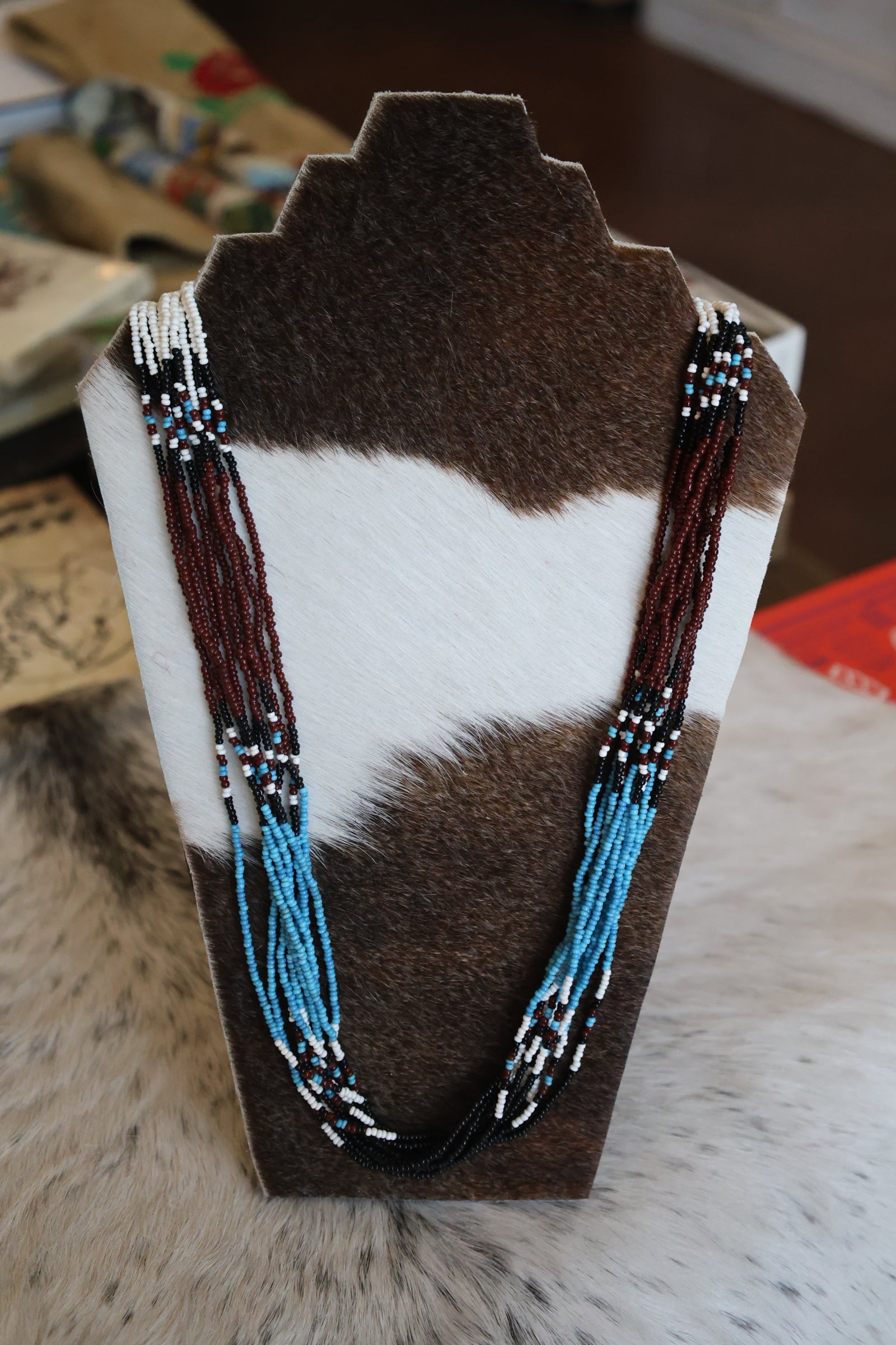 Multi-Strand Seed Bead Necklace