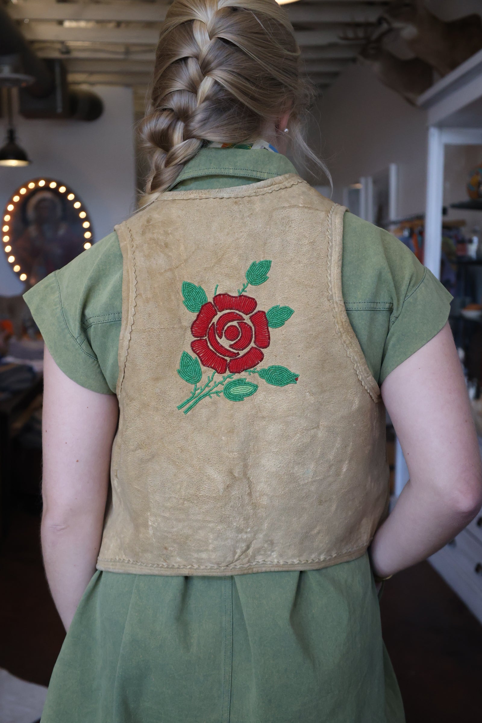 Deerskin Fringe Vest