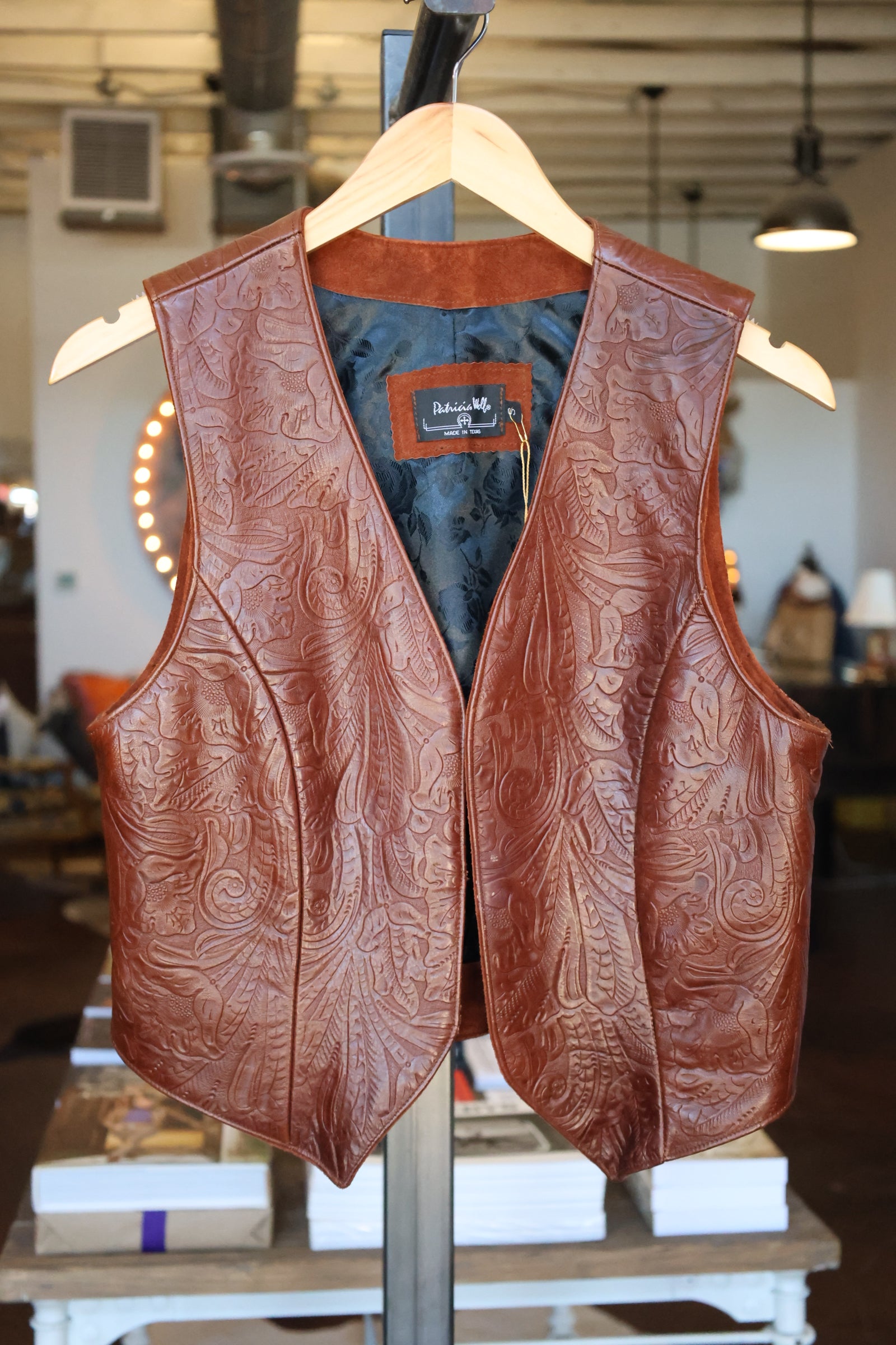 Tooled Leather Vest