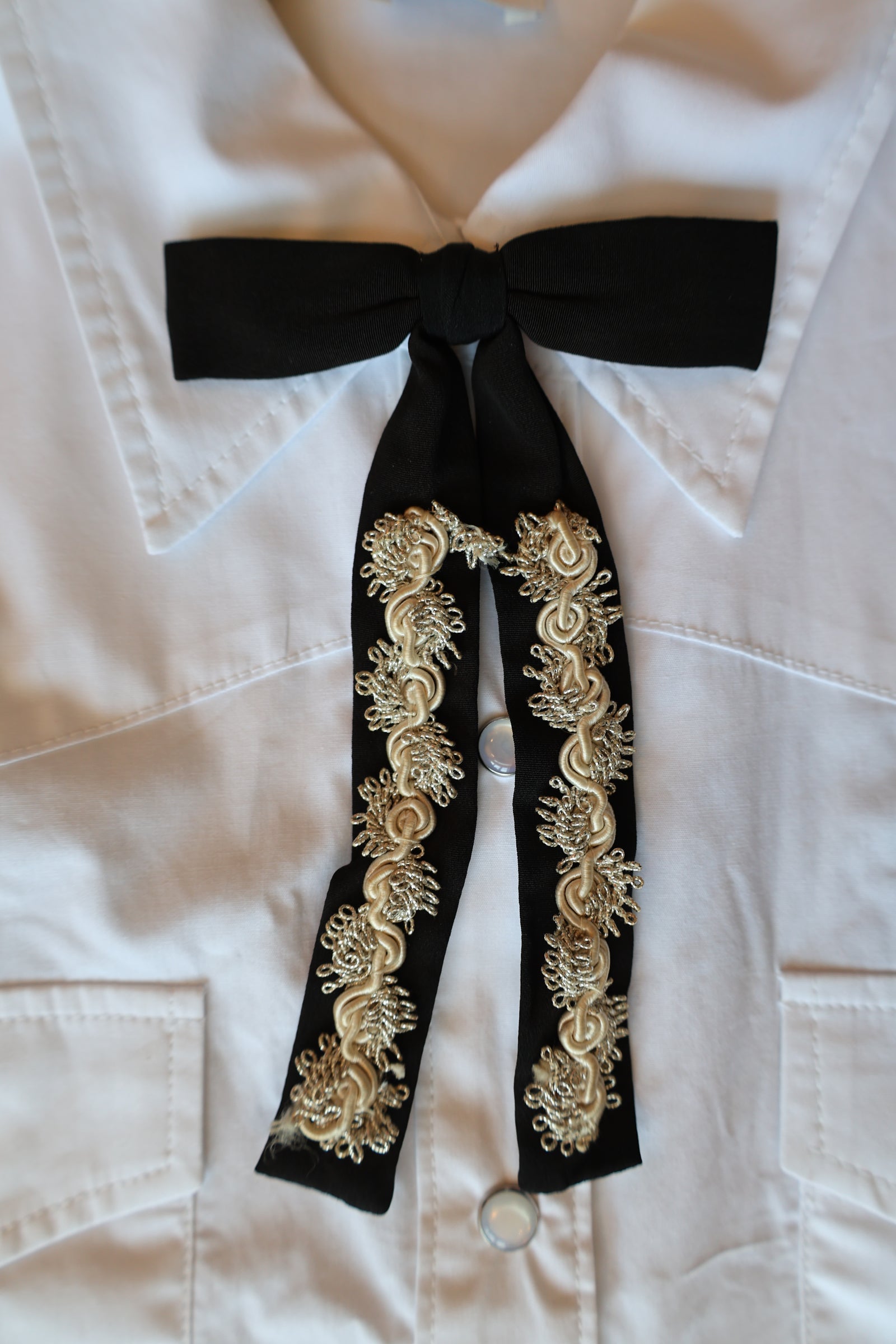 Western Clip on Bow Tie with Appliqué