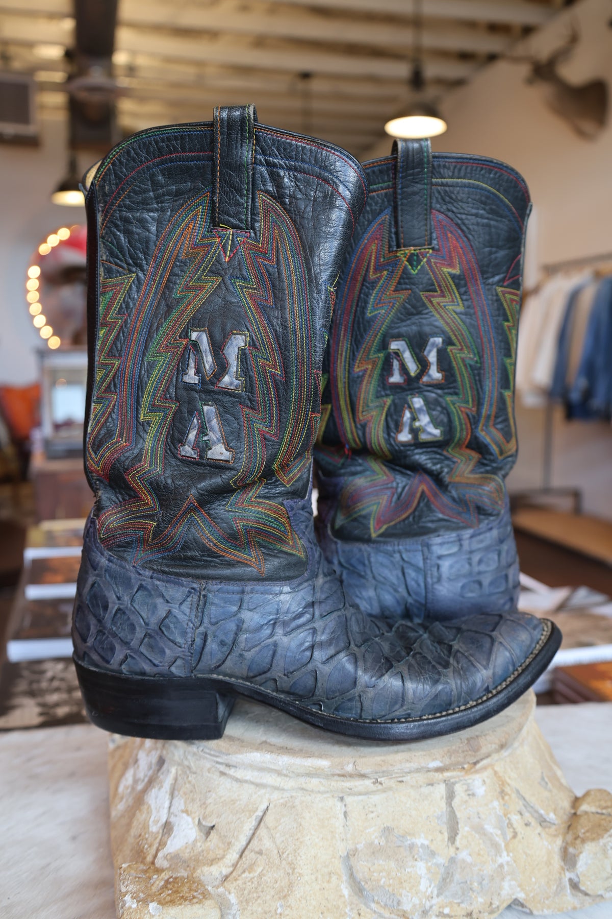 Blue Ant Eater Rainbow Stitch Men&#39;s Boots