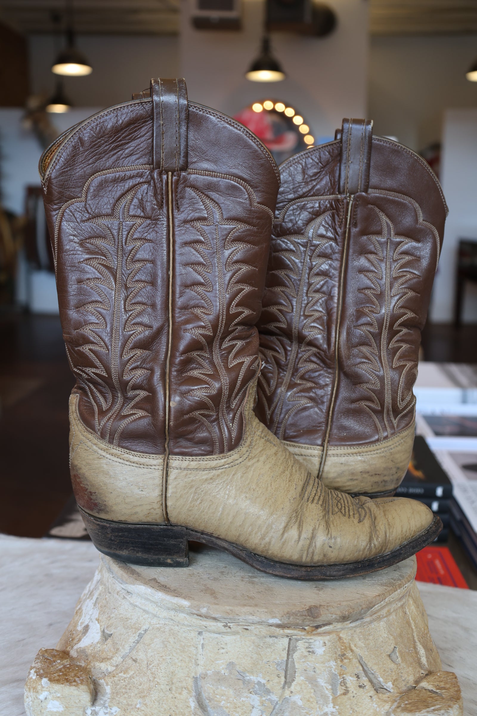 Smooth Ostrich Men's Boots