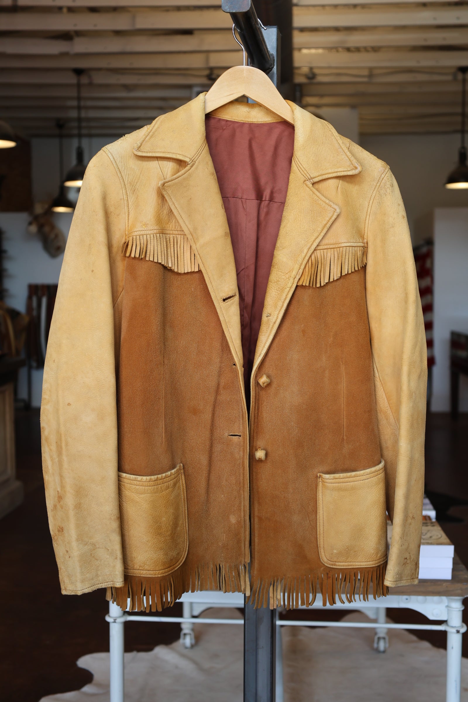 Camel Fringe Jacket