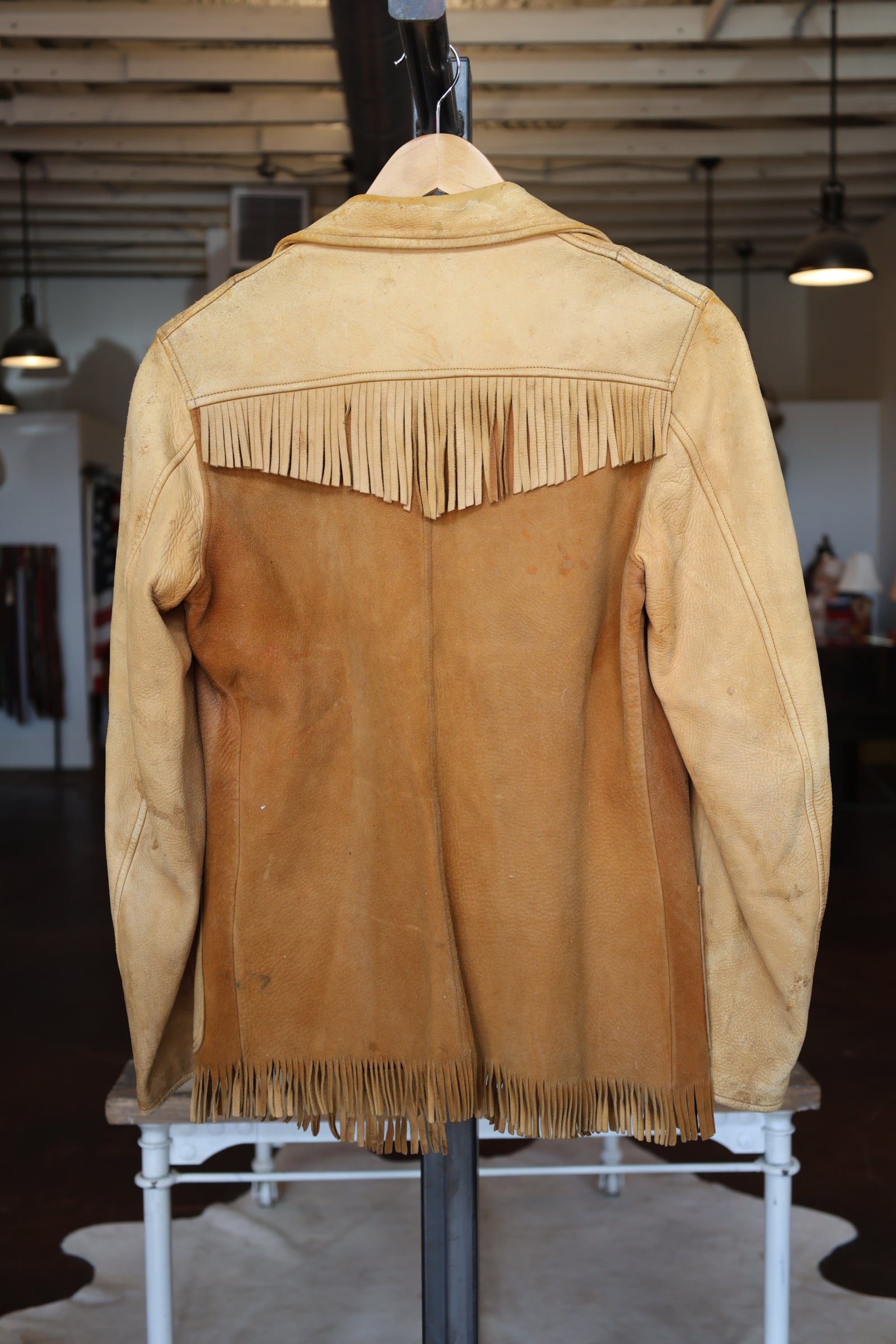 Camel Fringe Jacket