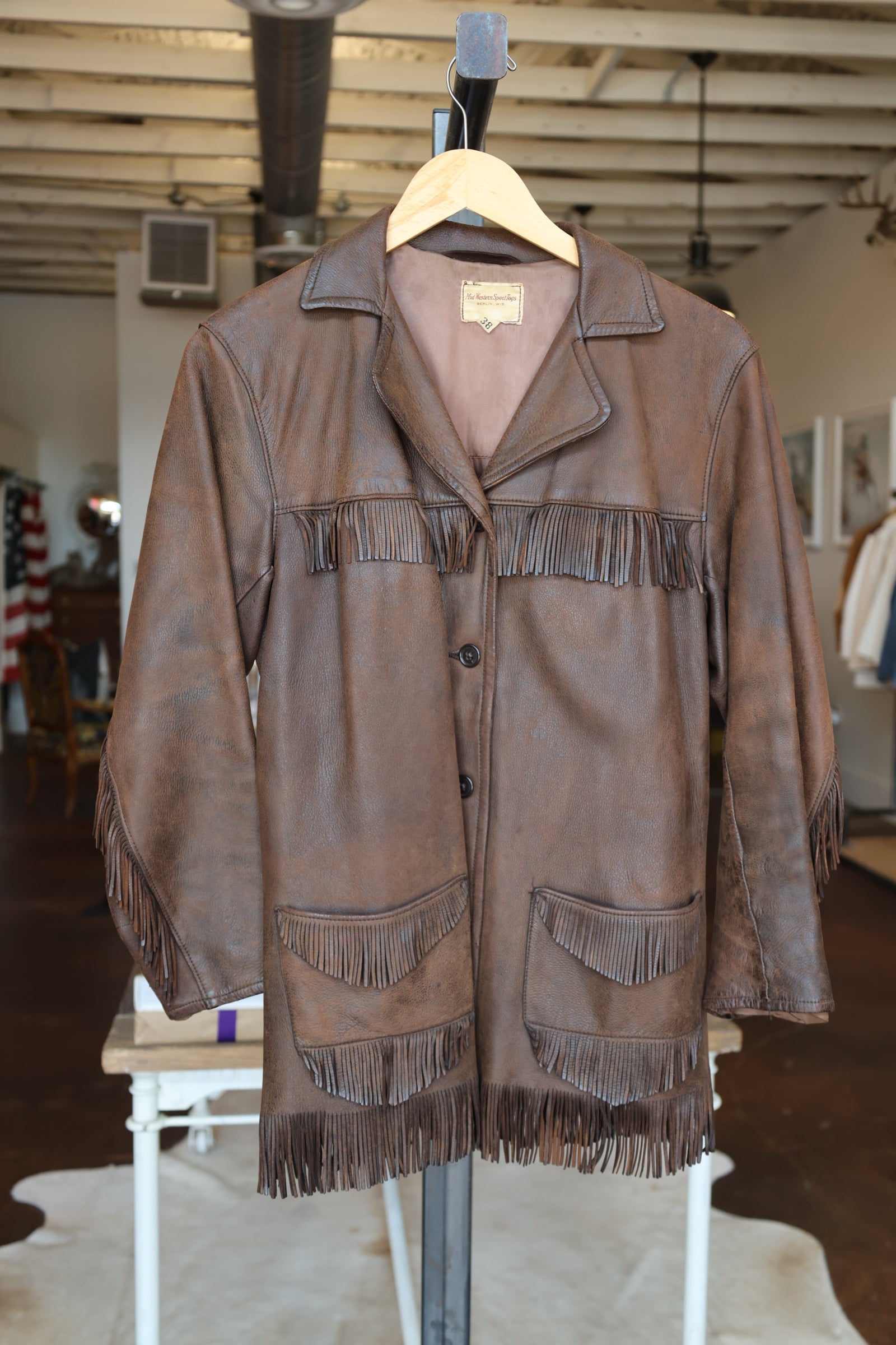 Midwestern Sports Togs Leather Jacket