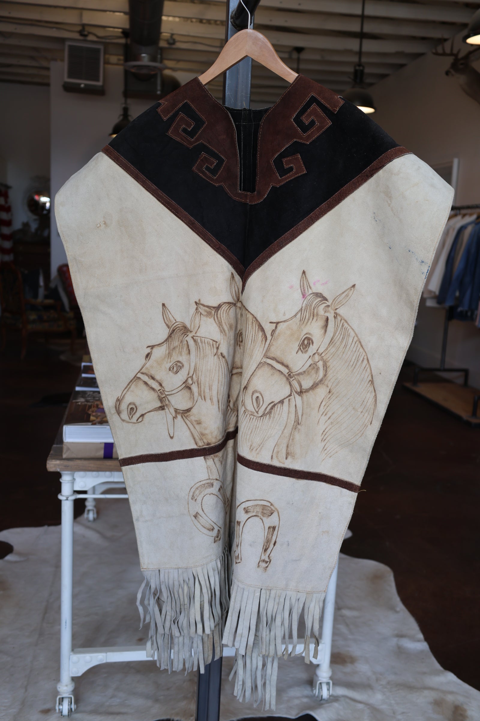 Horse Pyrography Poncho