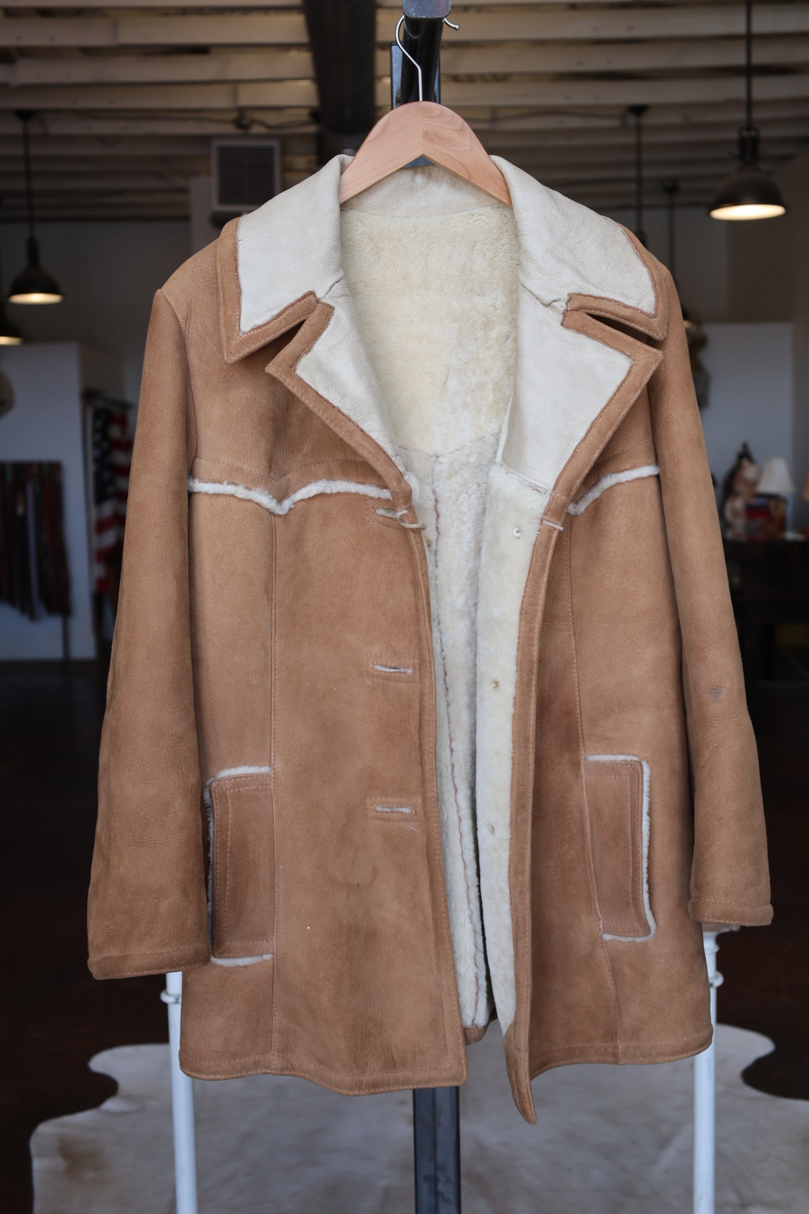Sawyer Curly Lamb & Shearling Coat