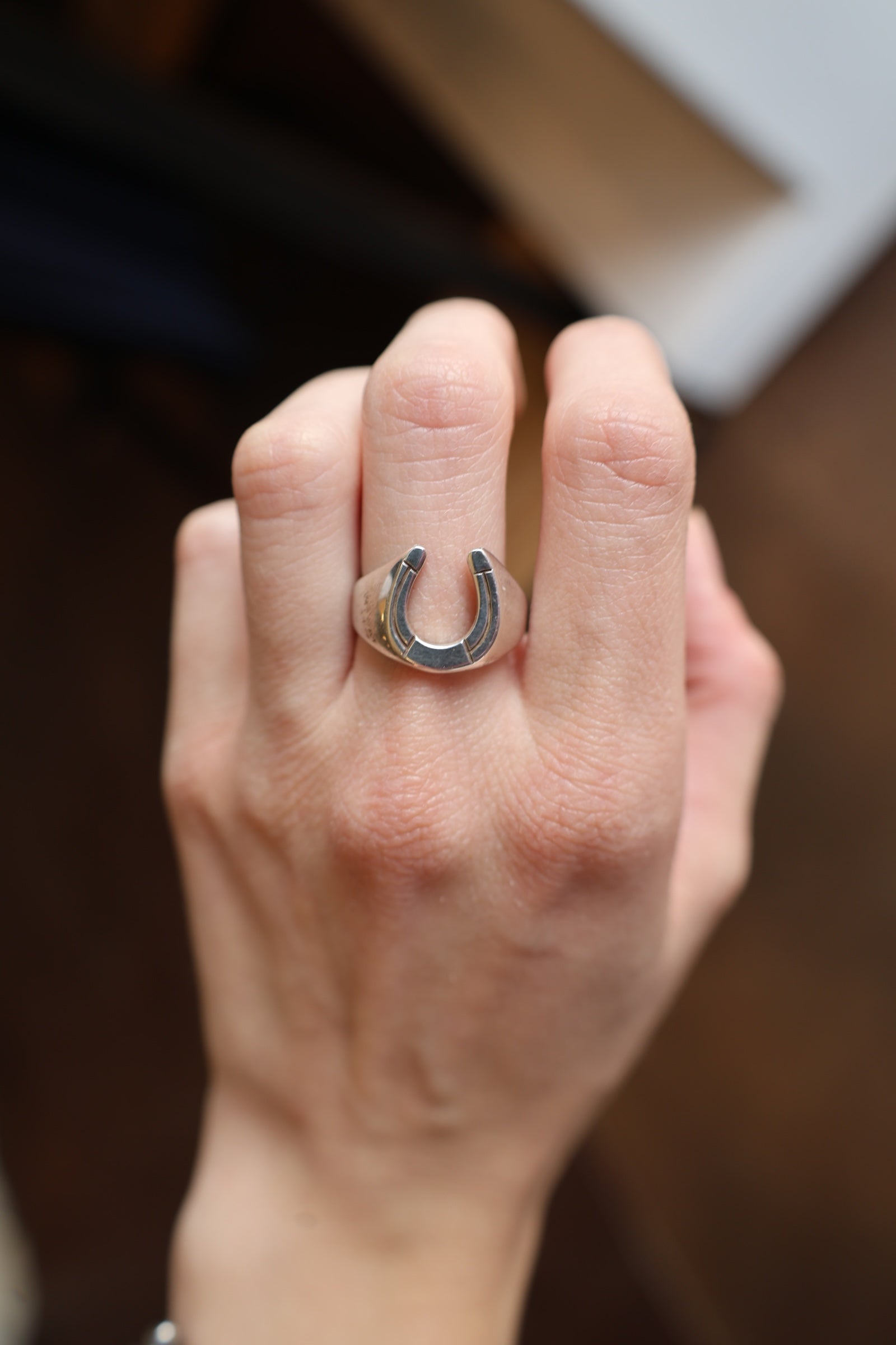Sterling Silver Horseshoe Ring