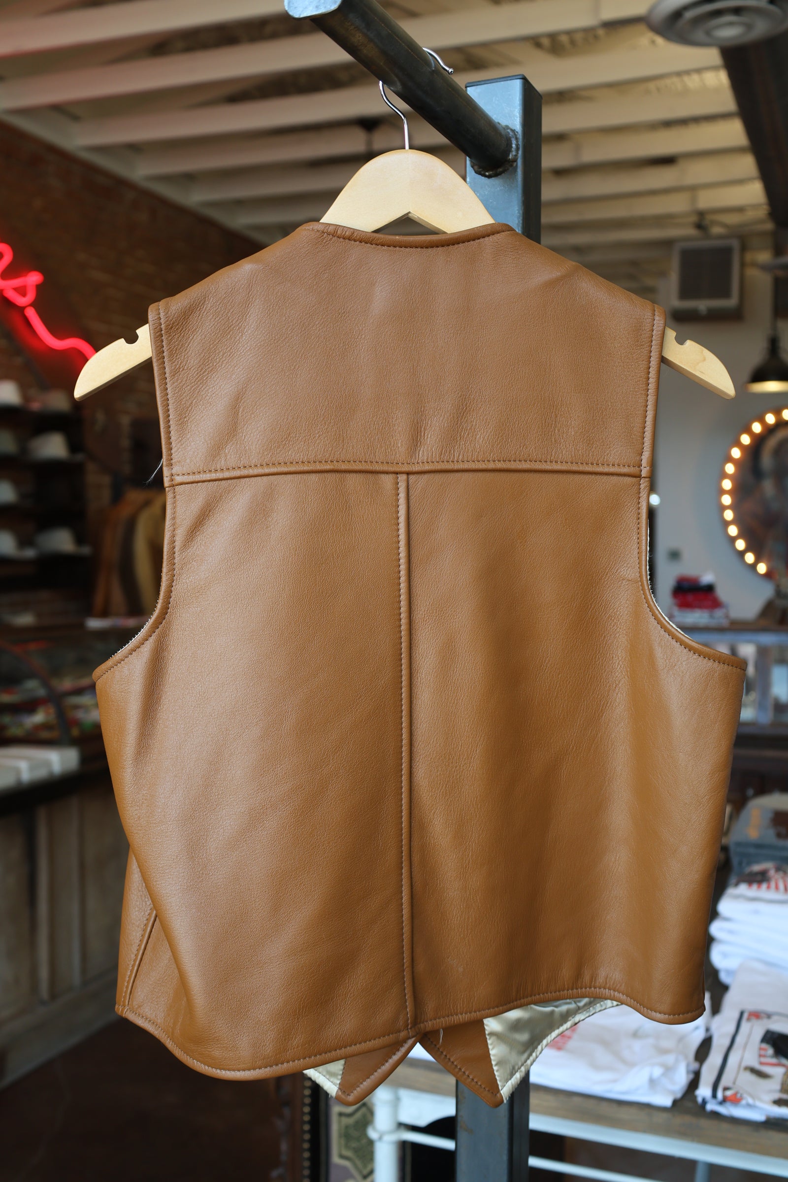 Mid-Western Deer Skin Leather Vest
