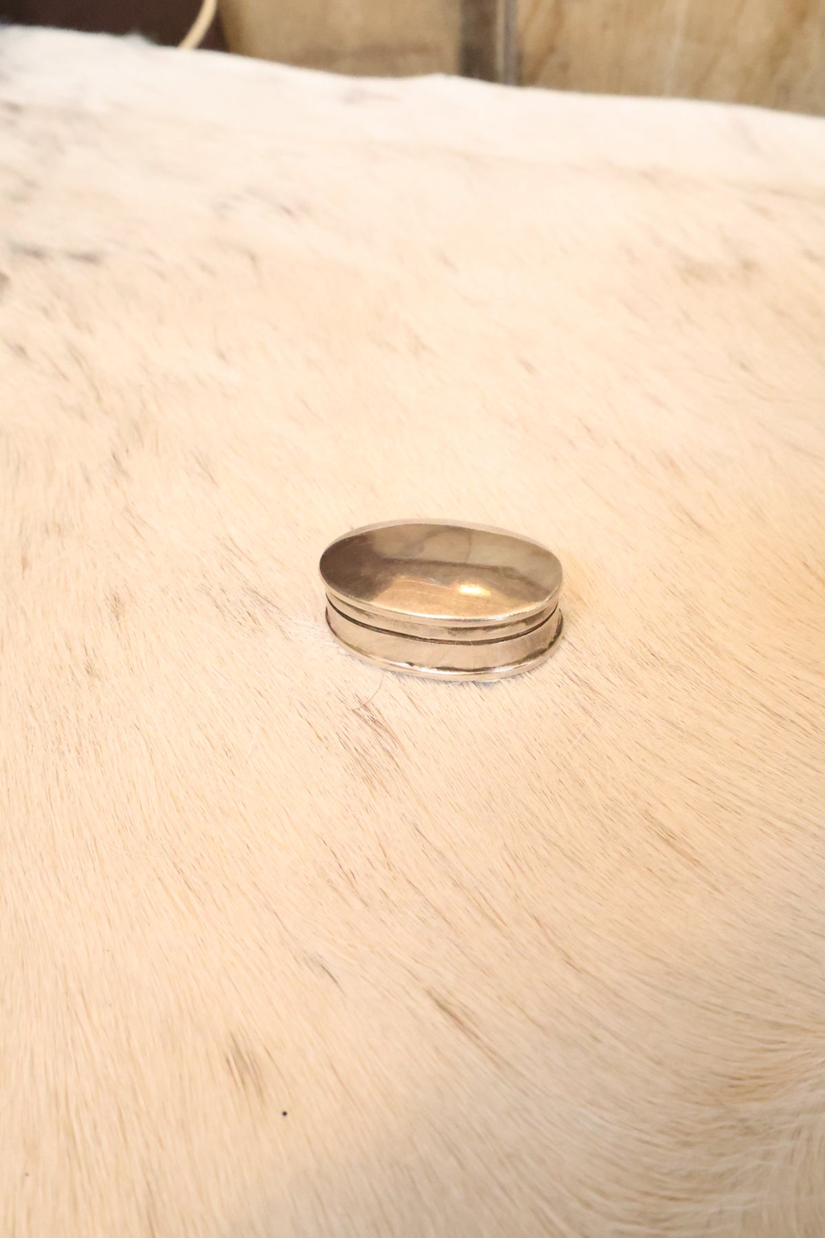 Sterling Silver Oval Pill Box