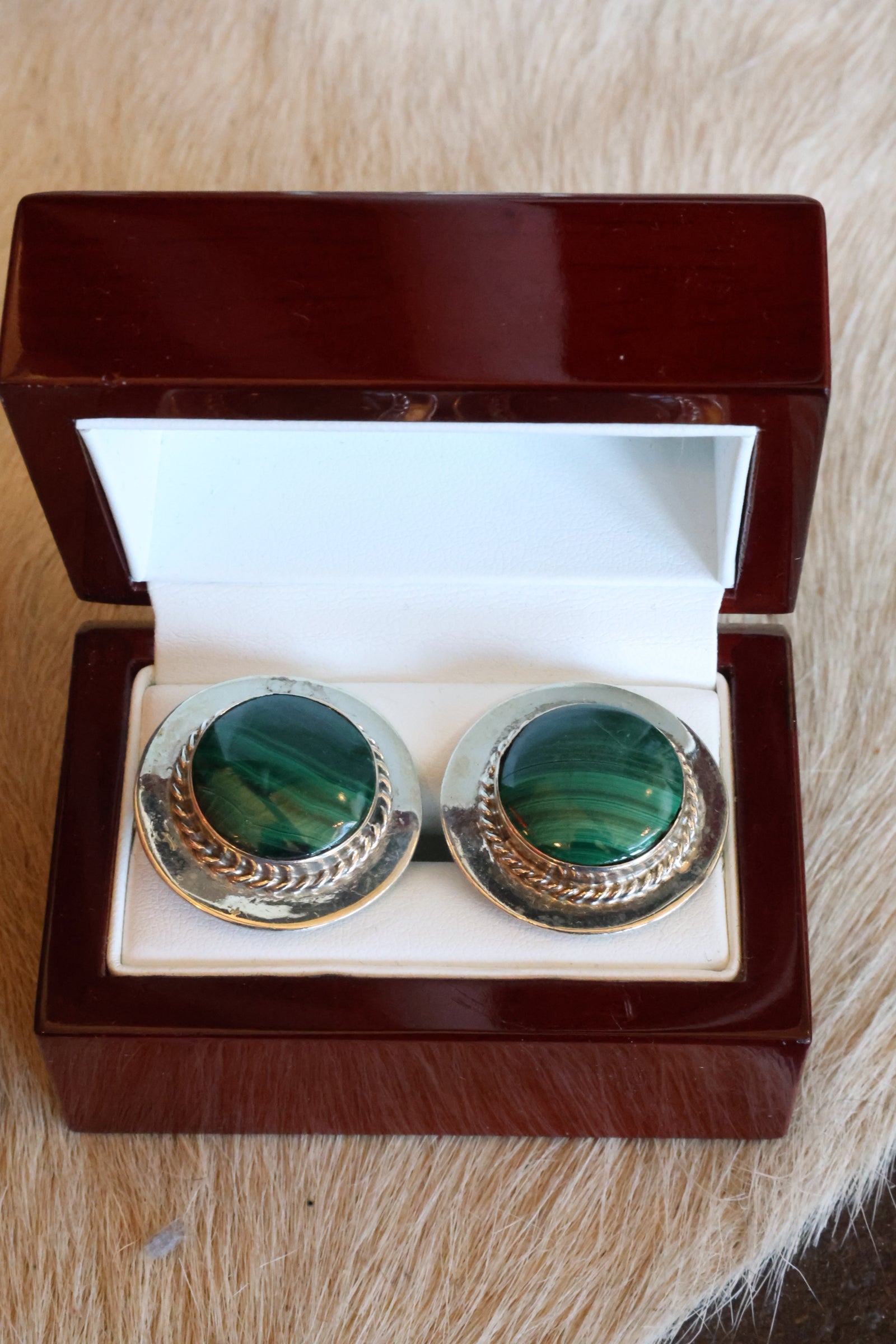 Turquoise Round Cufflinks