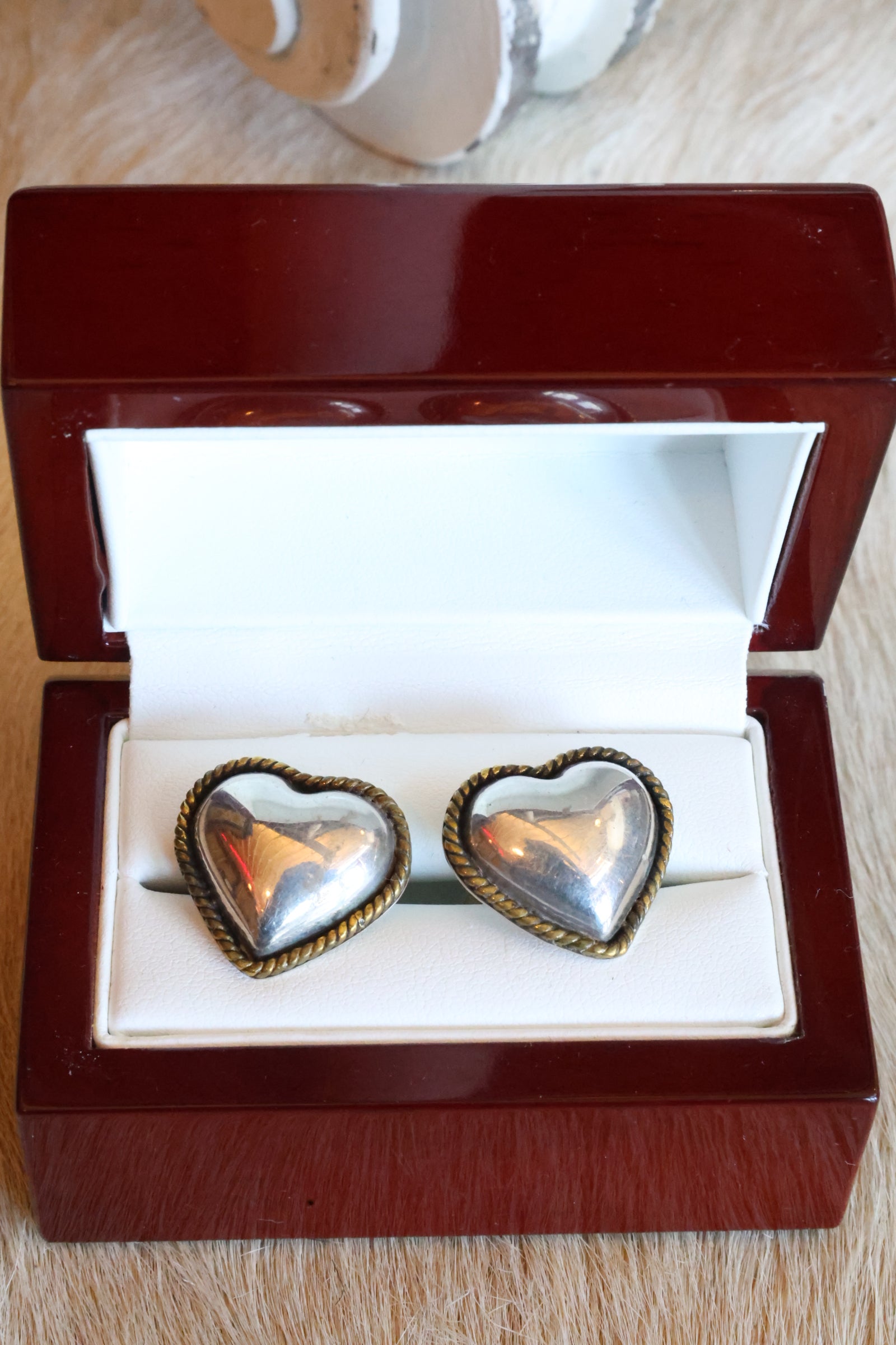 Silver Heart Cufflinks