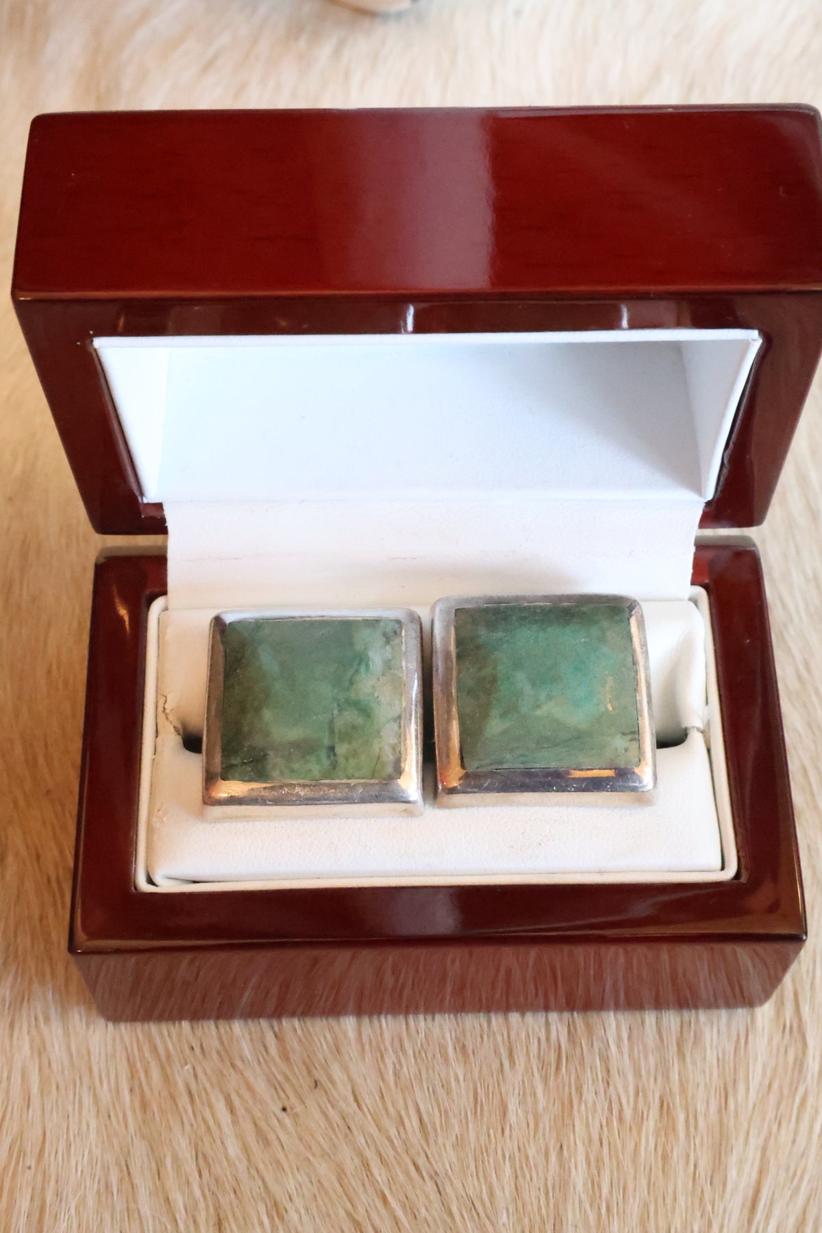 Turquoise Square Cufflinks