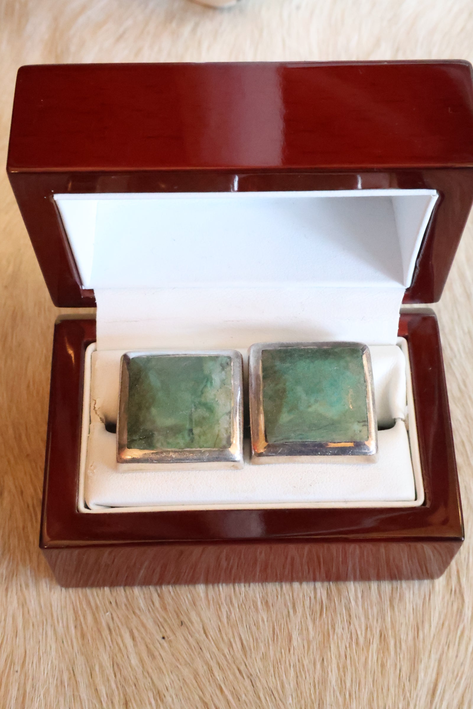Turquoise Square Cufflinks